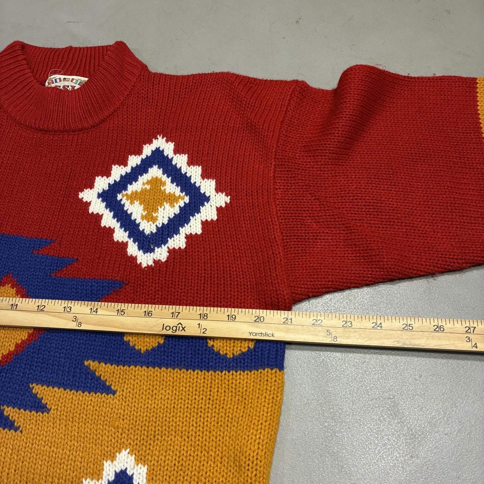 Other Vintage Southwestern Pattern Mock Neck Knit Sweater Sz L Size US L / EU 52-54 / 3 - 6 Thumbnail