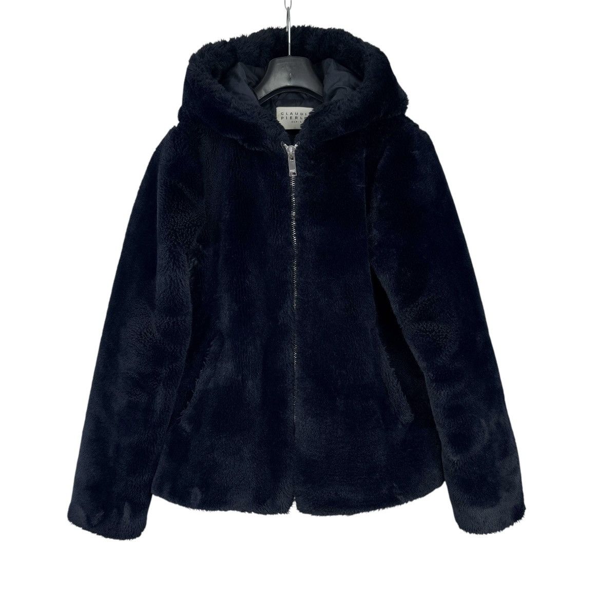 Other Claudie Pierlot Faux Fur Coat Hooded Full Zip size FR36 Size XS / US 0-2 / IT 36-38 - 7 Thumbnail