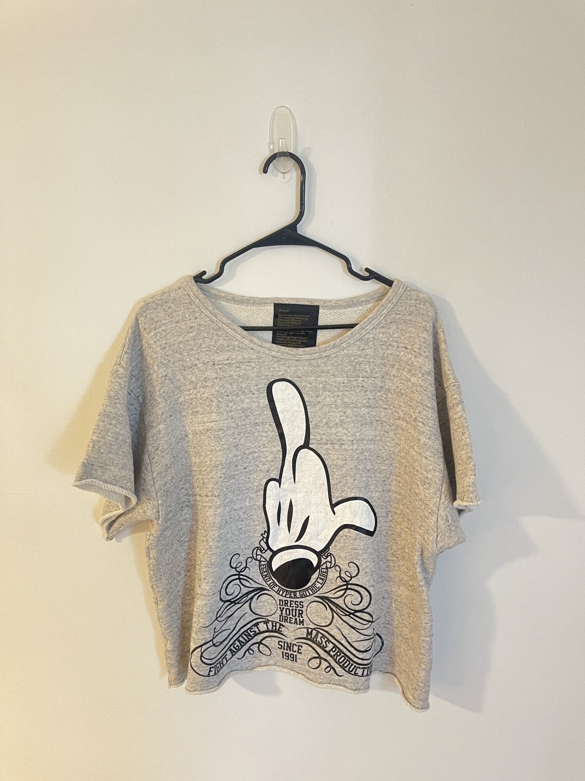 Beauty Beast Beauty:Beast 2001 fuck you middle finger cropped sweater Size US M / EU 48-50 / 2 - 1 Thumbnail