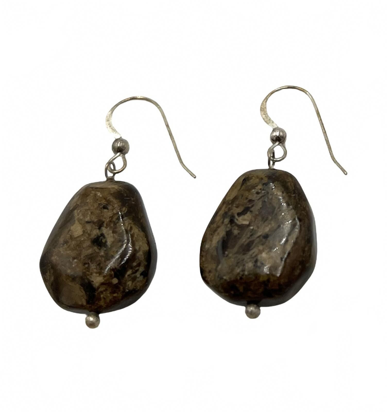 Other Jay King Sterling Silver Bronzite Dangles Hook Earrings Size ONE SIZE - 1 Thumbnail