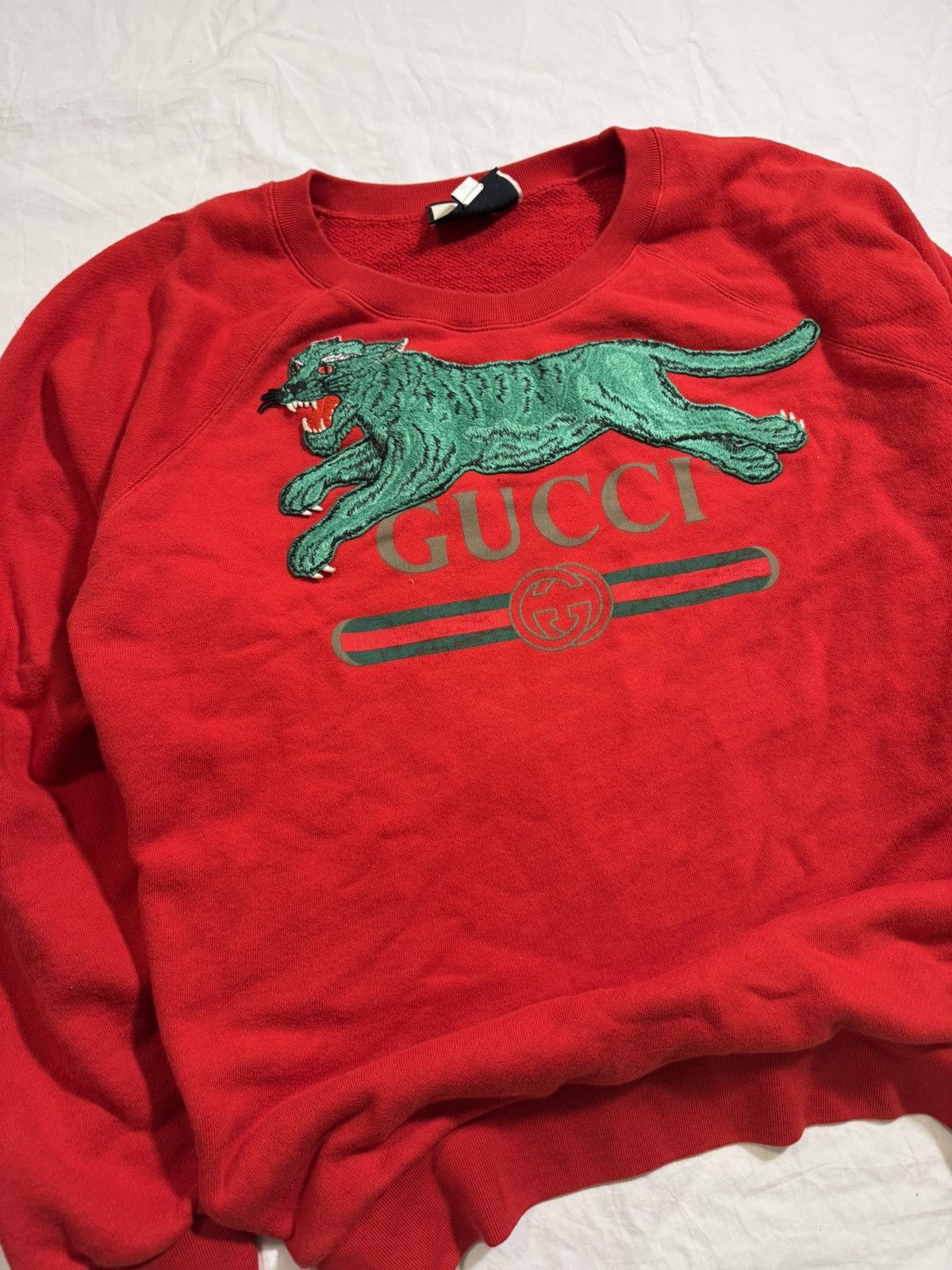 Gucci Gucci Tiger Leopard Crewneck Sweater Size XL Size US XL / EU 56 / 4 - 2 Thumbnail