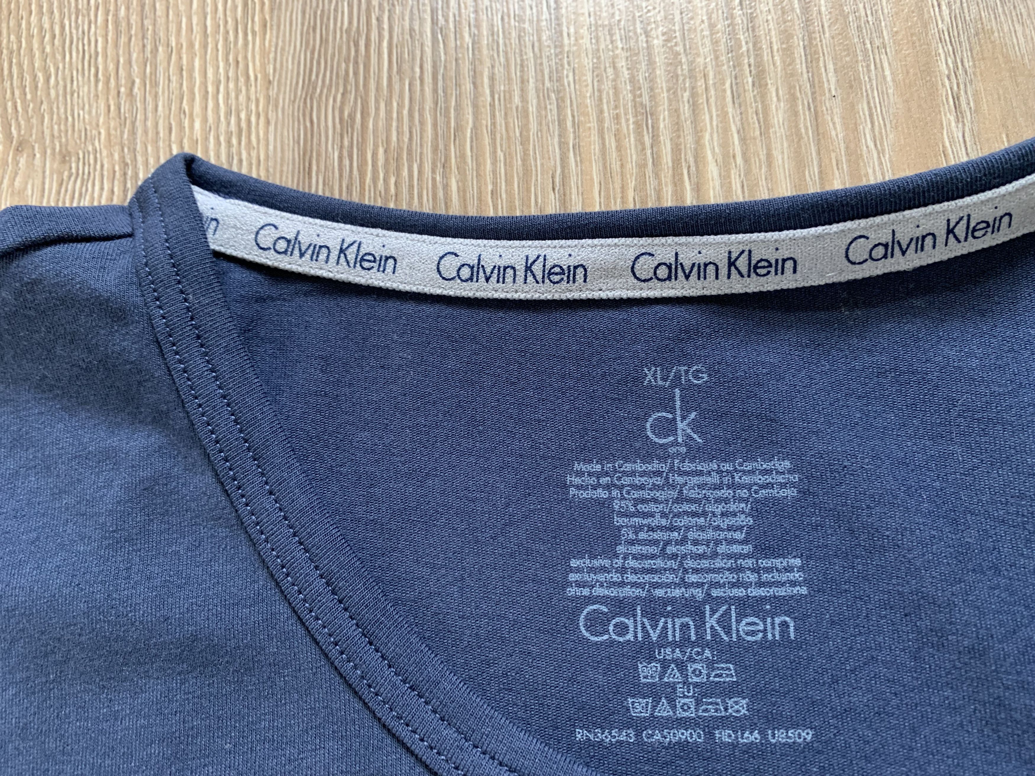 Calvin Klein Calvin Klein Basic Blue T Shirt Size US XL / EU 56 / 4 - 6 Thumbnail