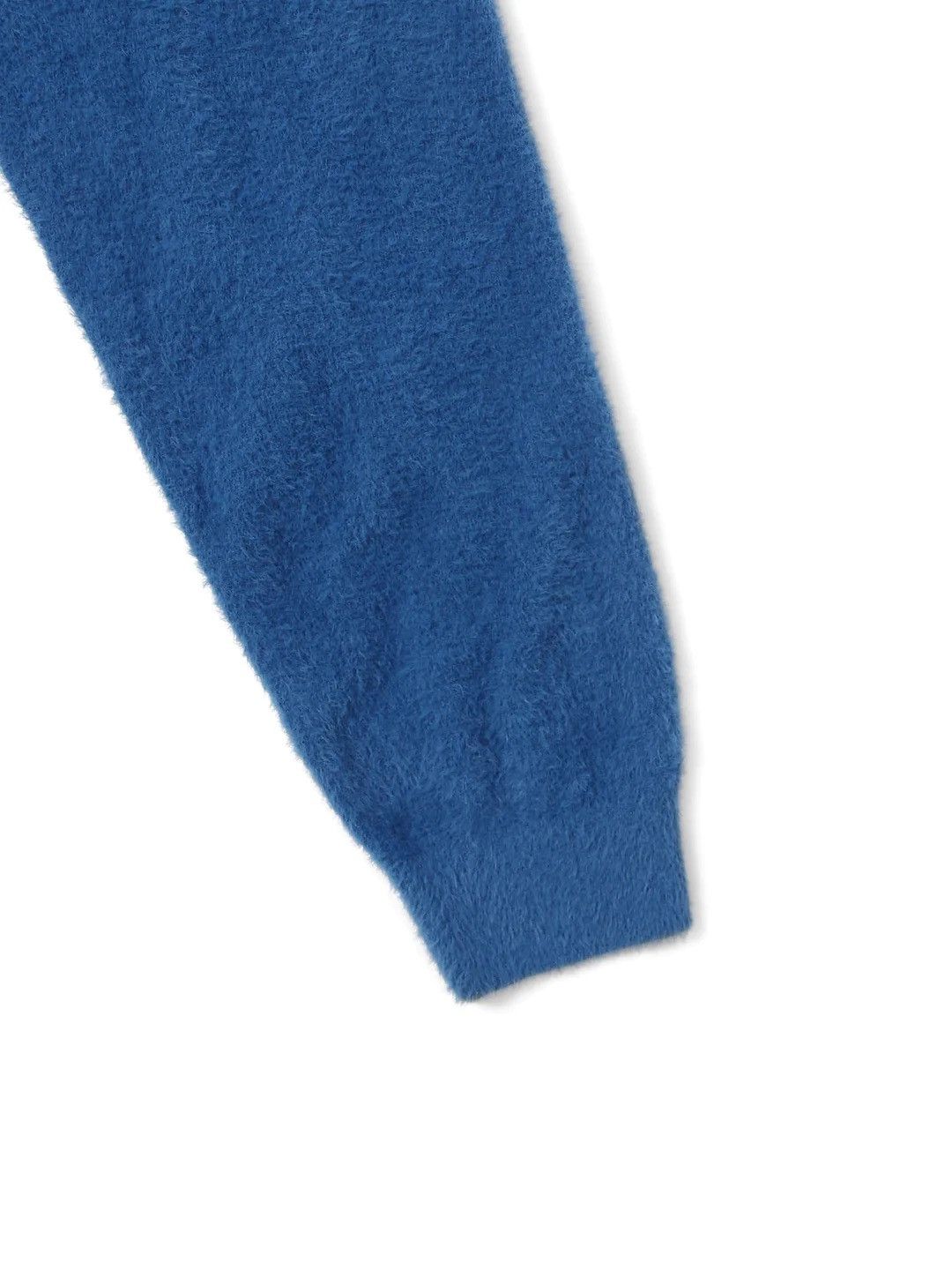 thisisneverthat Thisisneverthat Script Shaggy Knit Polo. Blue. Sweater Size US M / EU 48-50 / 2 - 3 Thumbnail