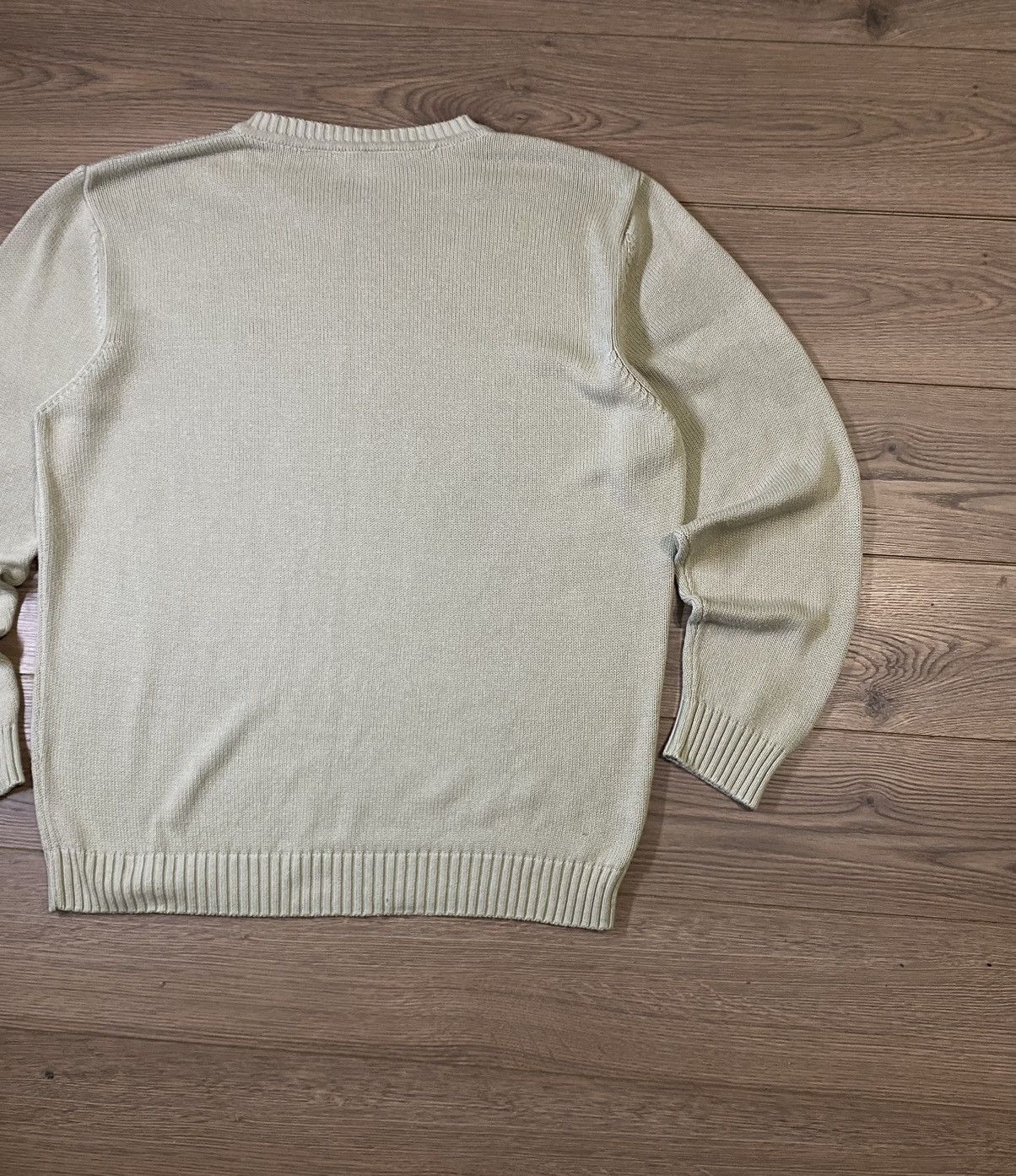 Lacoste × Vintage Vintage Lacoste Classic Knit Sweater Beige Size 6 Size US XL / EU 56 / 4 - 10 Thumbnail