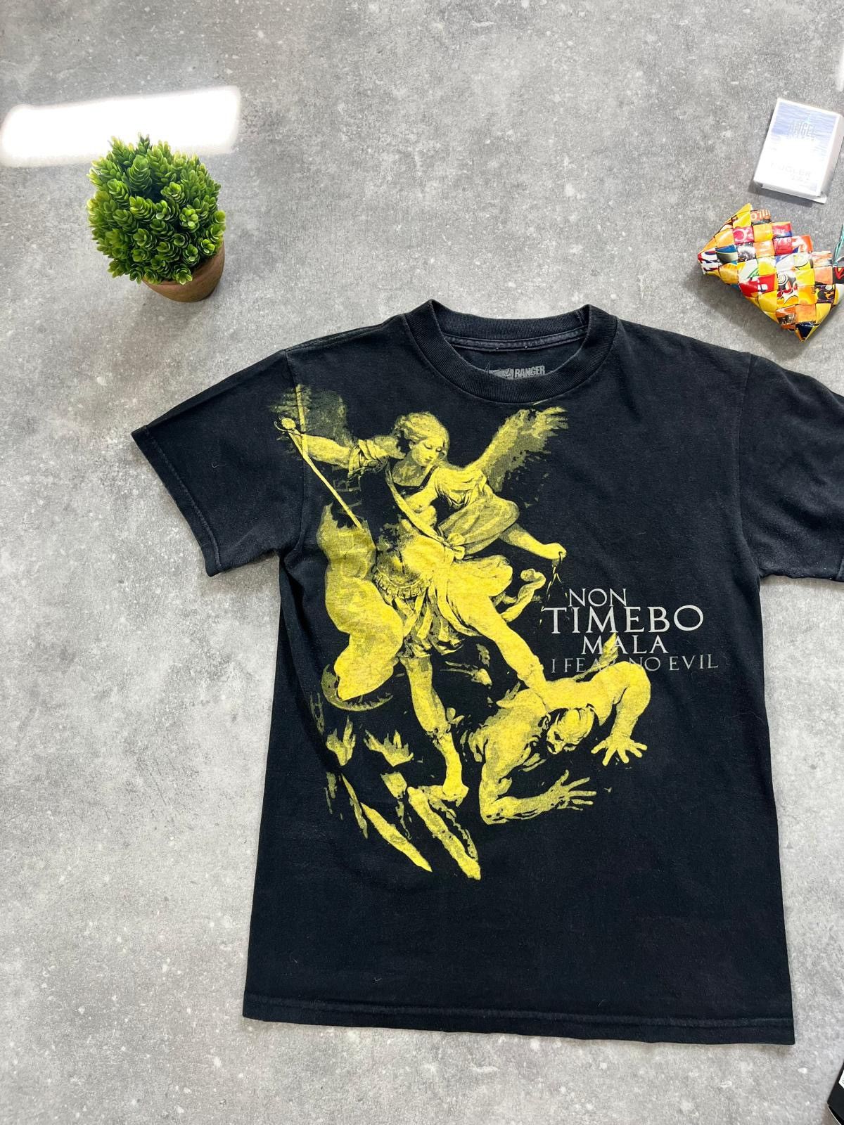 American Apparel × Vintage Rare Vintage RANGER UP I Fear No Evil Saint Michael Tee Size US S / EU 44-46 / 1 - 3 Thumbnail