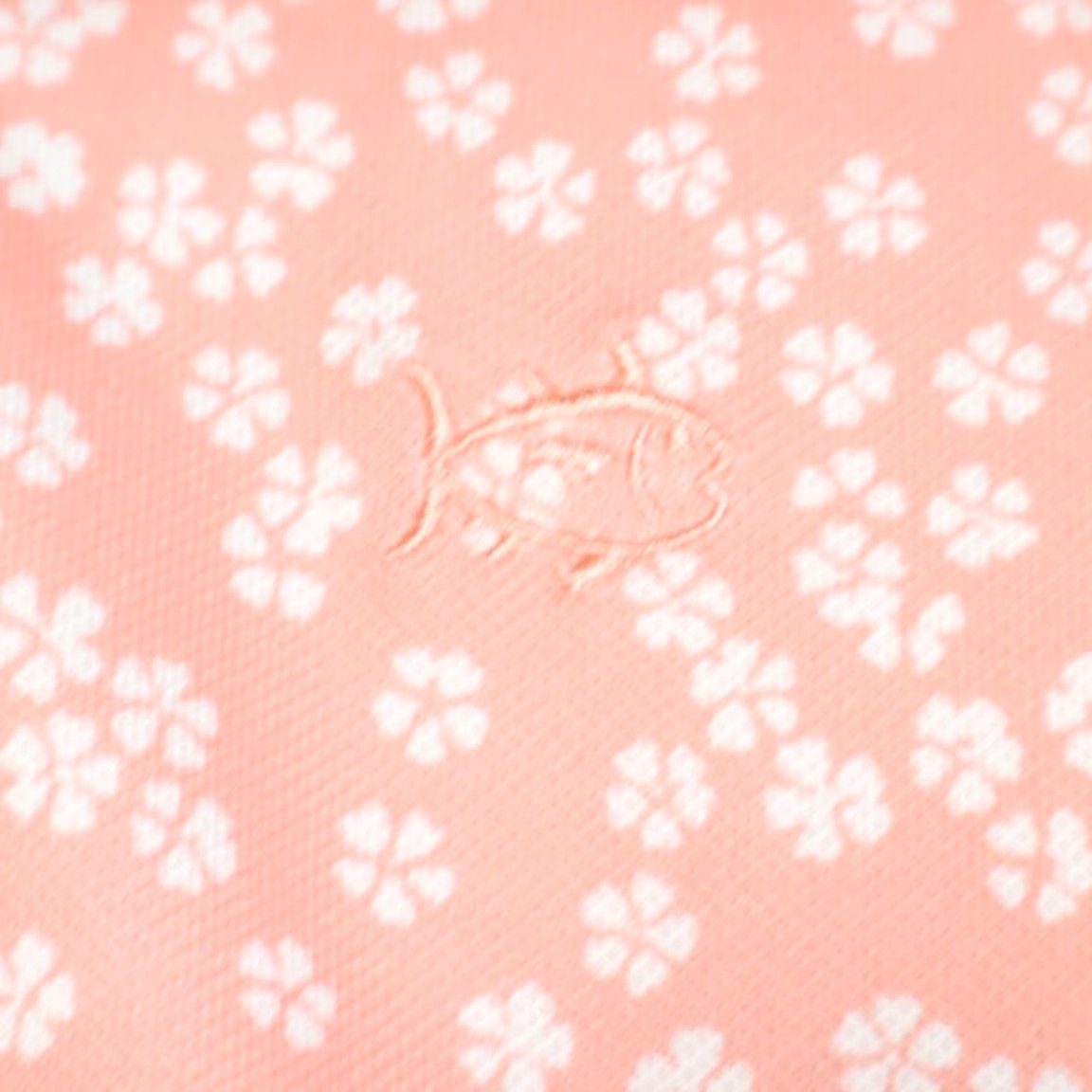 Southern Tide Southern Tide Shirt Conch Shell Mens M Frederick Printed Perforated Polo Shirt Florals Size US M / EU 48-50 / 2 - 7 Thumbnail