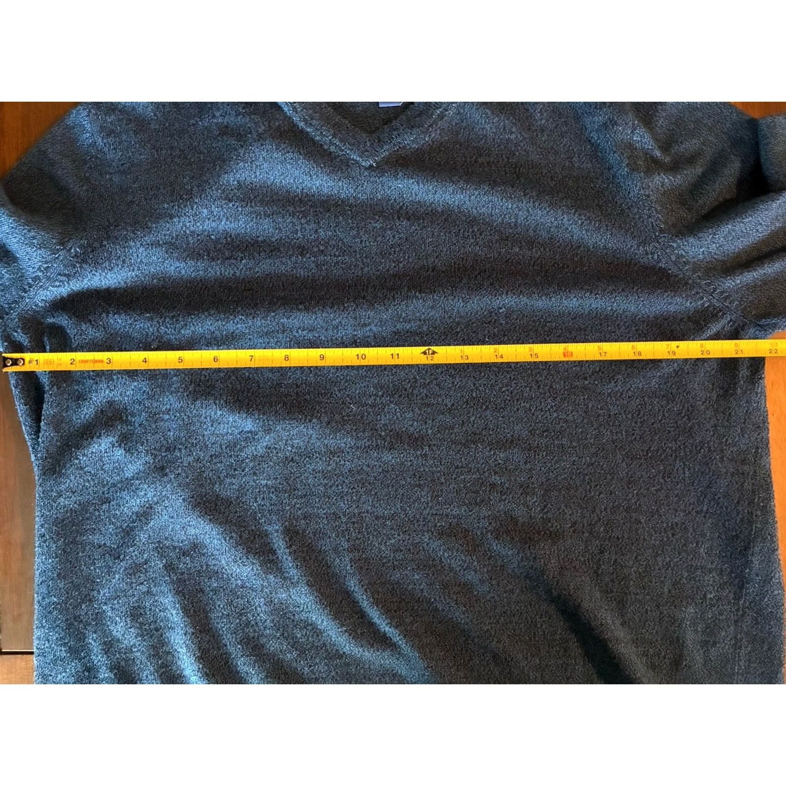 Apt. 9 APT.9 Men’s Light Blue V-Neck Sweater XL Merino Wool Blend Pullover Knit Solid Long Sleeve Shirts Mens Size US XL / EU 56 / 4 - 5 Thumbnail