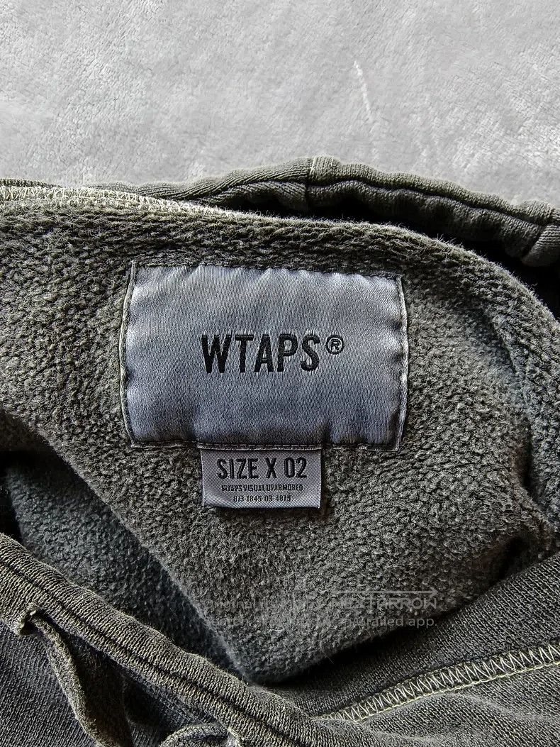 Wtaps Wtaps Wax-dyed Heavily Washed Hooded Sweatshirt Size US M / EU 48-50 / 2 - 3 Thumbnail