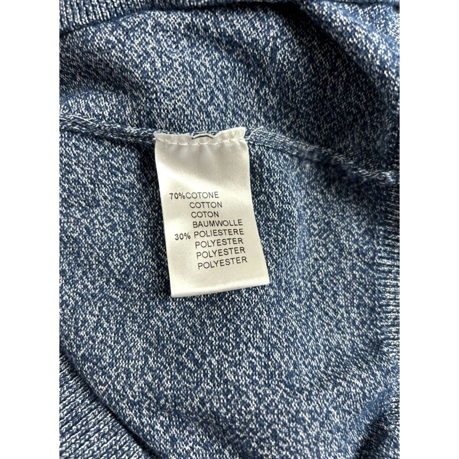 Vintage Hagen Carmel CA Mens Heather Blue Knit Hoodie Sweater Medium Pullover Italy NWOT Size US M / EU 48-50 / 2 - 4 Thumbnail