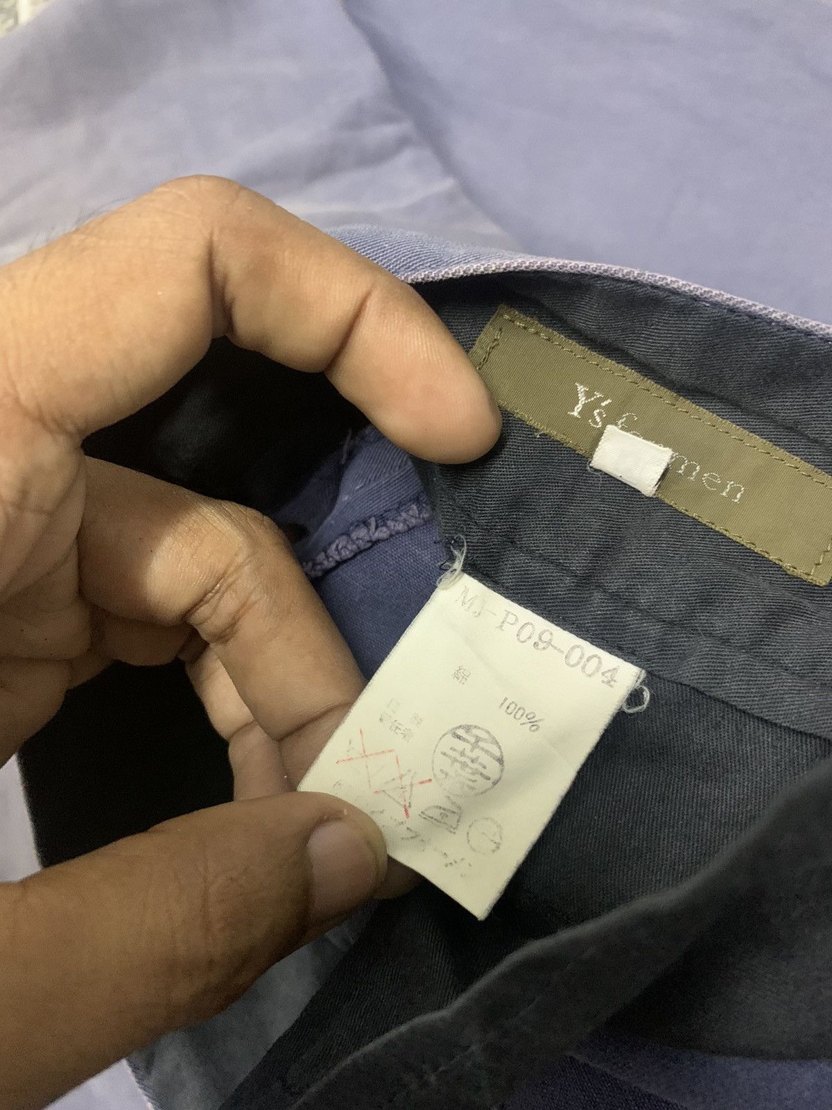 Yohji Yamamoto 🔥DOUBLE KNEE🔥YS FOR MEN RARE FADED PANT Size US 35 - 17 Thumbnail
