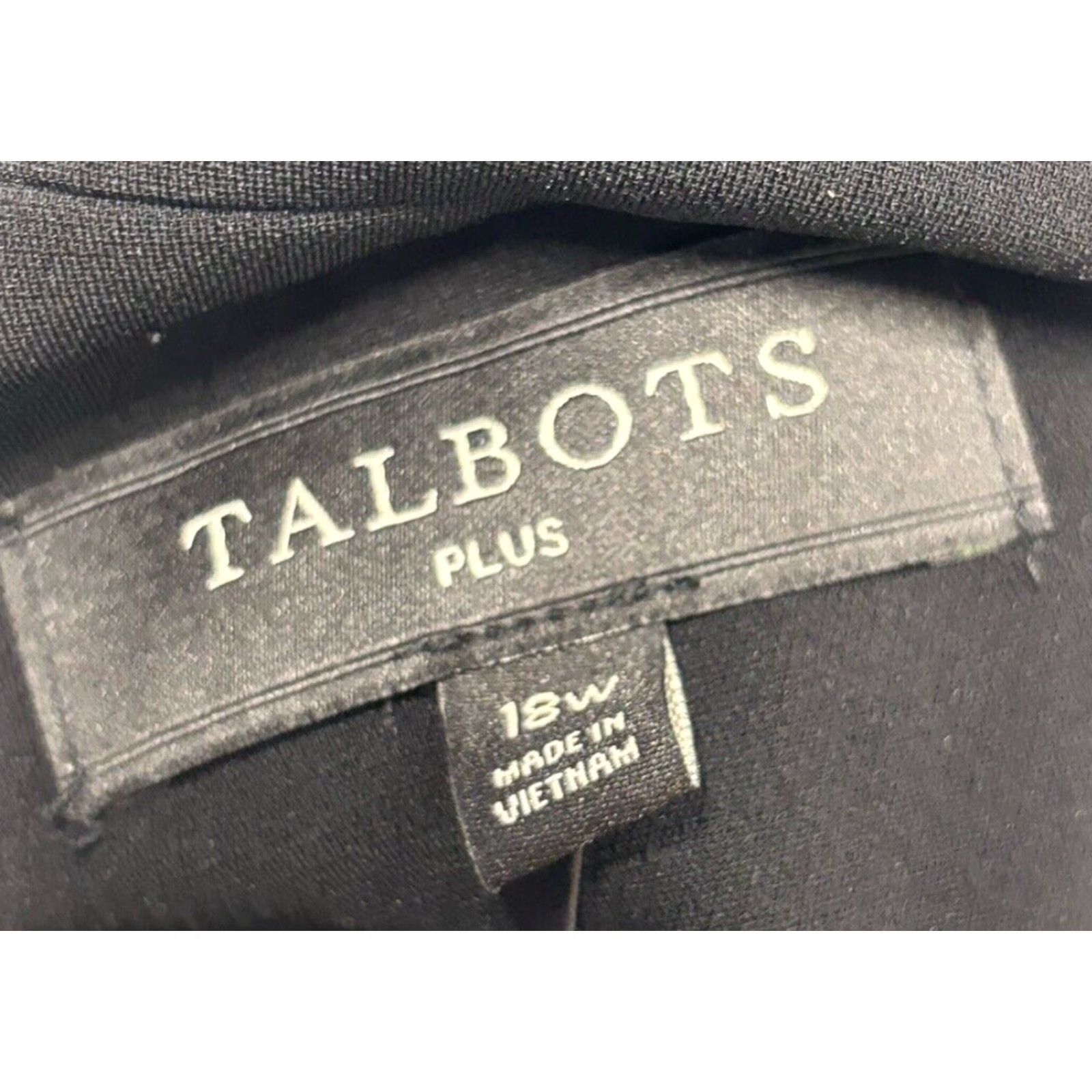 Talbots Talbots Black Blazer Coat Women's Plus Size 18W Business Sweater Jacket Formal Classic Size XXL / US 16-18 / IT 52-54 - 6 Thumbnail