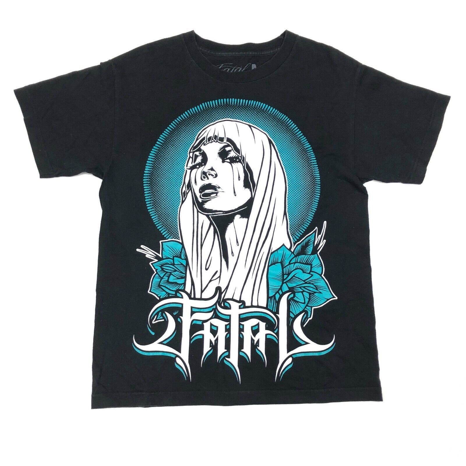 Affliction Fatal Clothing Women Face Tattoo Art Style Tee T shirt Size US M / EU 48-50 / 2 - 1 Thumbnail