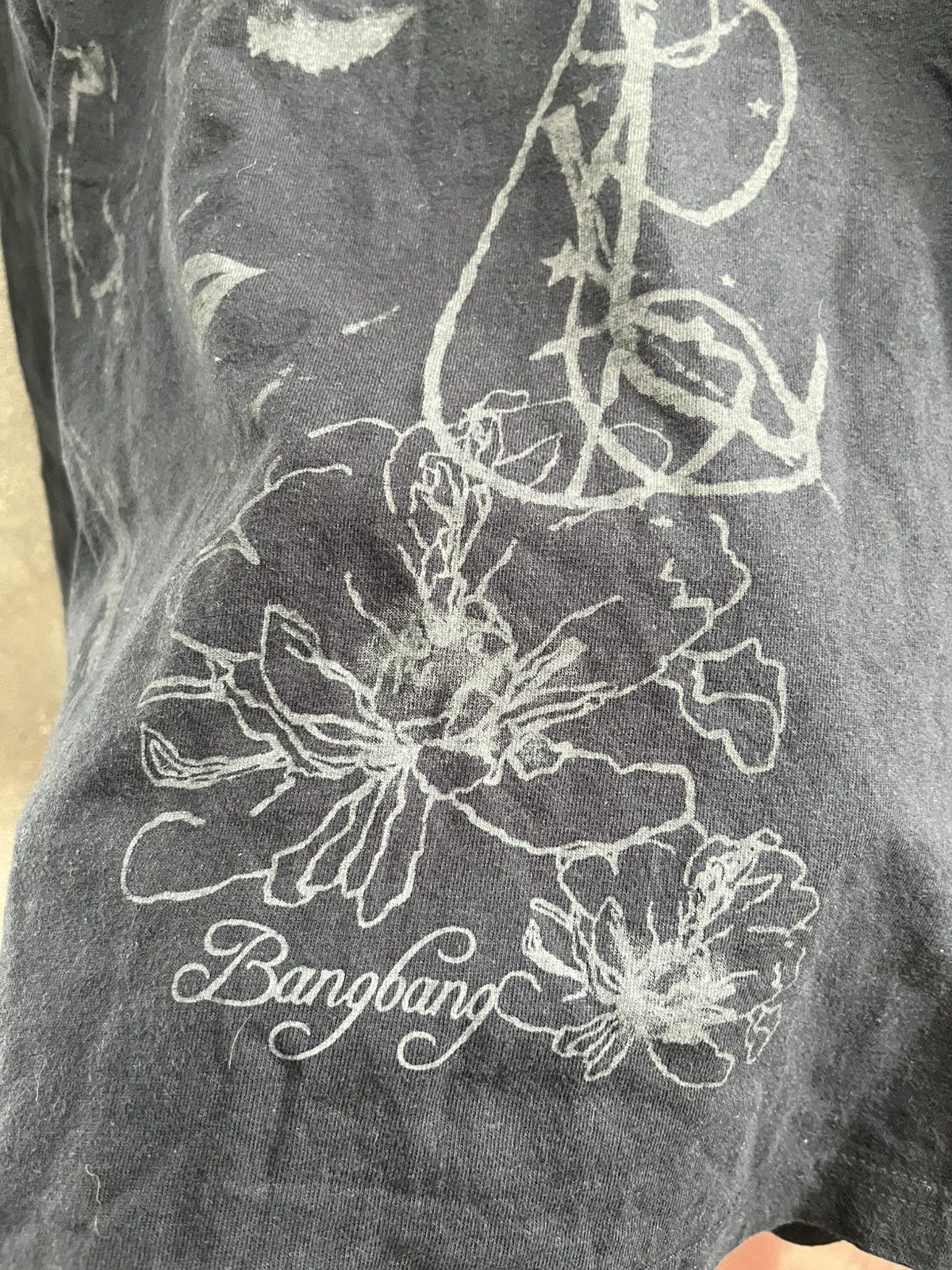 Hysteric Glamour × If Six Was Nine × Le Grande Bleu (L.G.B.) 2000s BANGBANG - Monochrome Artistic Face Sketch Henley Size US XL / EU 56 / 4 - 3 Thumbnail