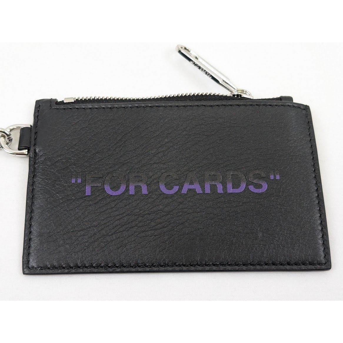 Off-White o1rshd1 Size: OS / Quote Card Case with keyring Black/Purple Size ONE SIZE - 8 Thumbnail