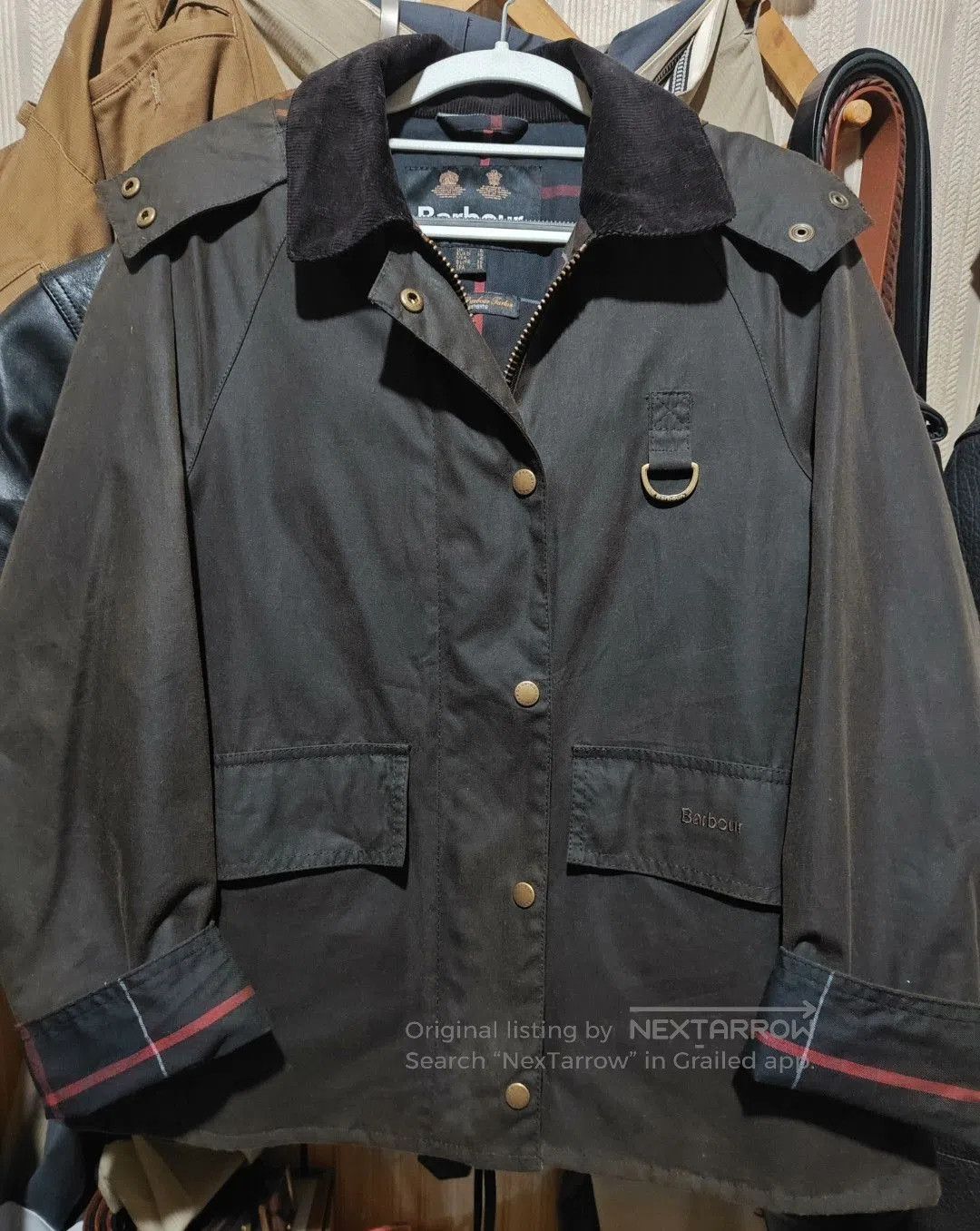 Barbour Barbour Avon Olive Waxed Fishing Jacket. Size M / US 6-8 / IT 42-44 - 4 Thumbnail
