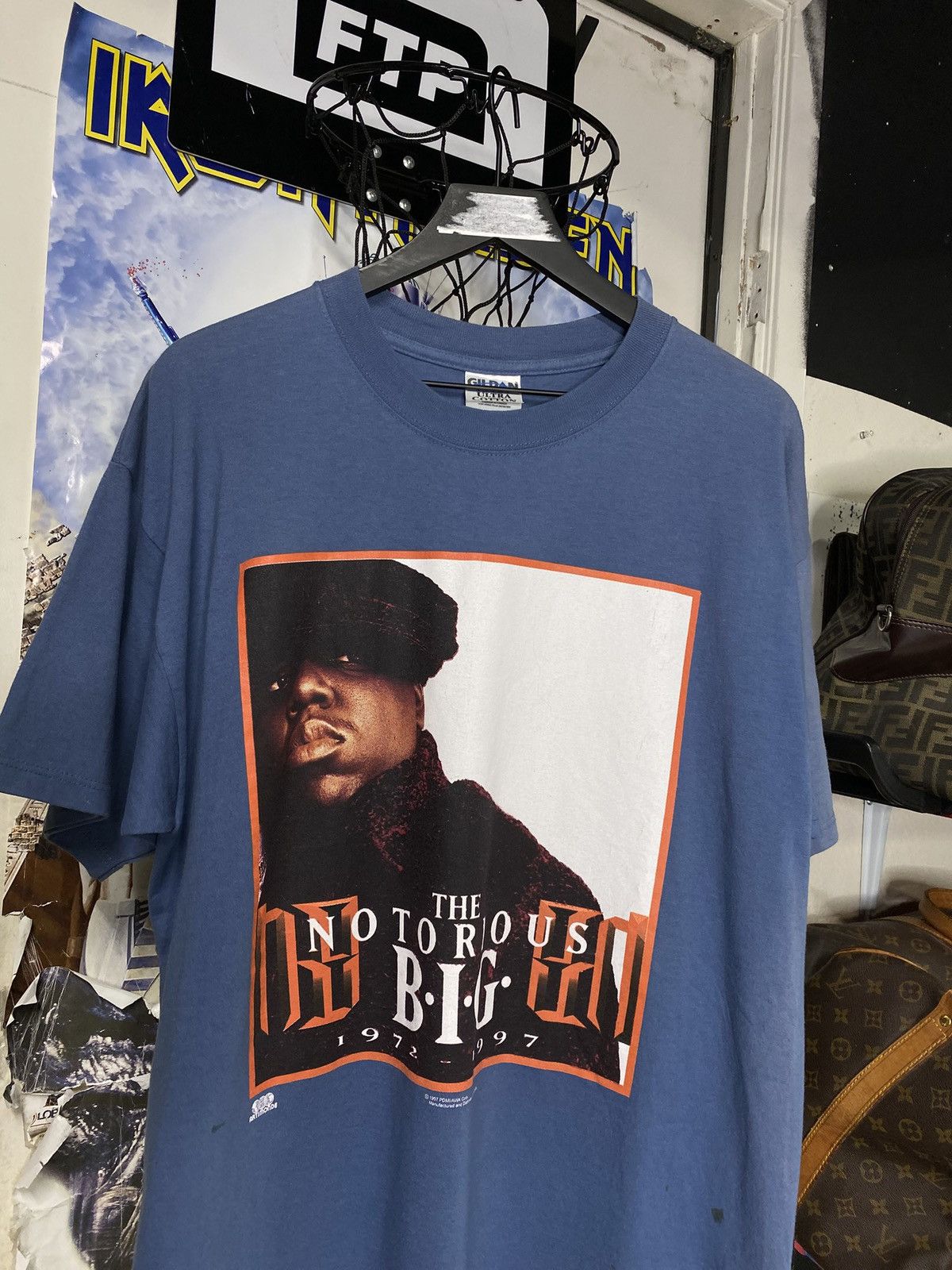 Vintage Vtg 90’s Biggie Smalls T-Shirt Notorious B.I.G Rap Tee XL Size US XL / EU 56 / 4 - 2 Thumbnail