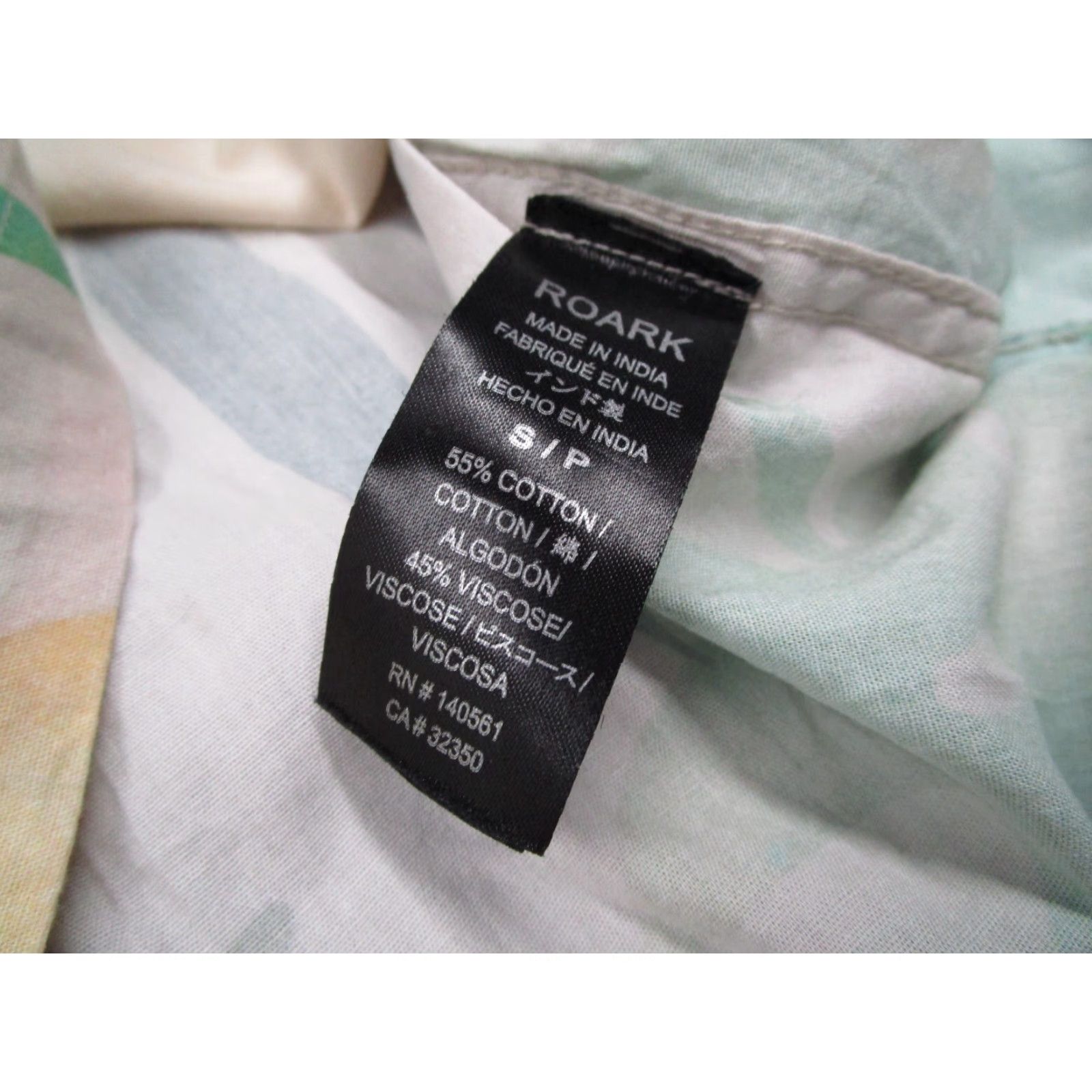Roark Roark Shirt Mens Small Multicolored Hawaiian Button Up Size US S / EU 44-46 / 1 - 5 Thumbnail