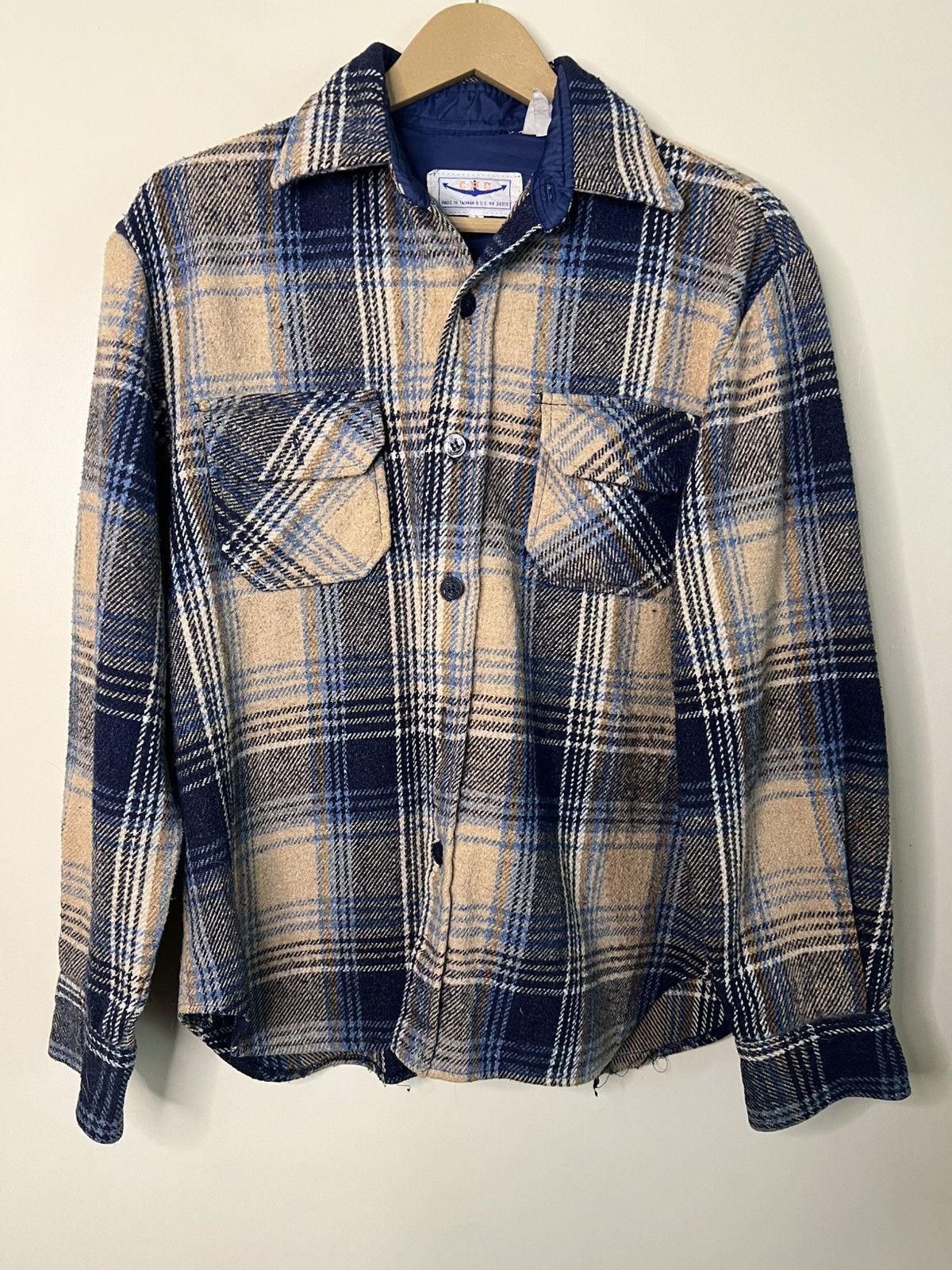 CPO Vintage CPO Plaid Wool Flannel Button Shirt Size M Size US M / EU 48-50 / 2 - 1 Thumbnail