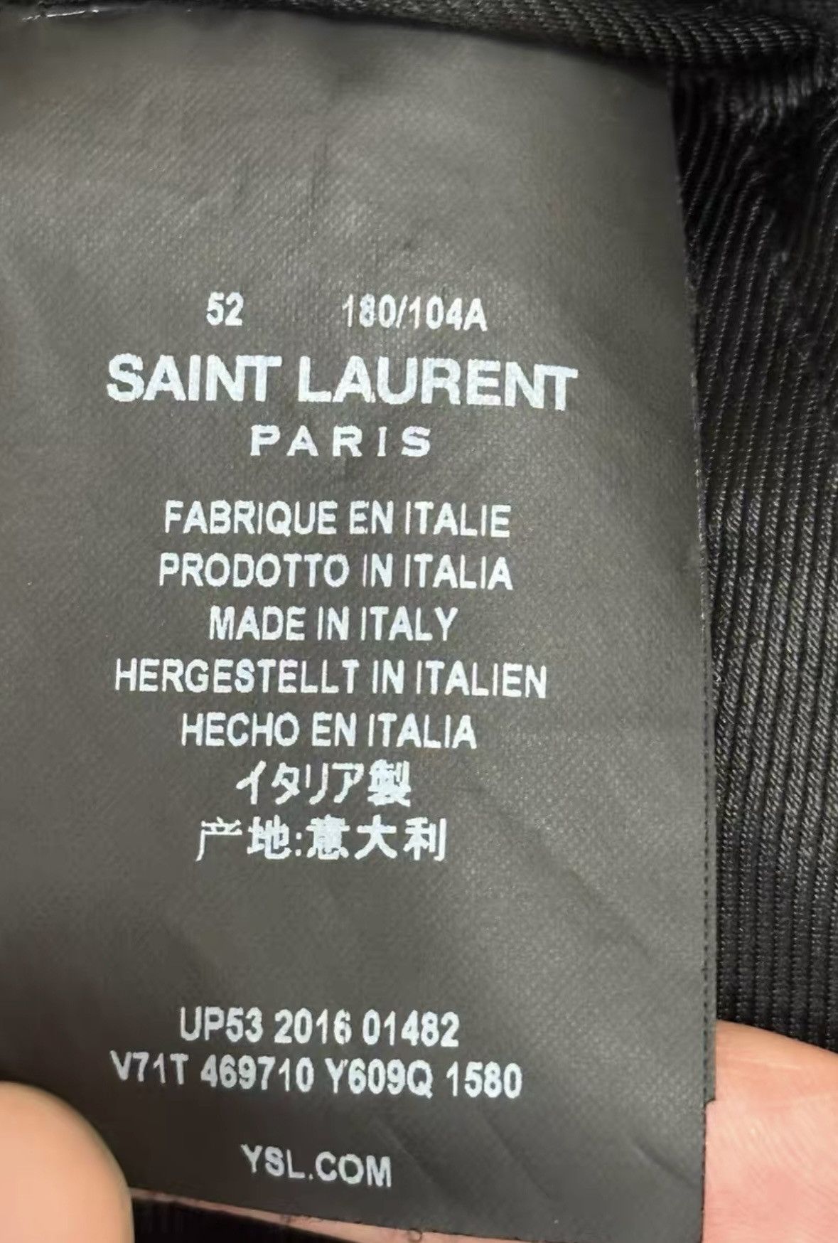 Saint Laurent Paris Saint Laurent SLP 2016FW “Moon Over the Sea” Varsity Jacket Size US L / EU 52-54 / 3 - 5 Thumbnail