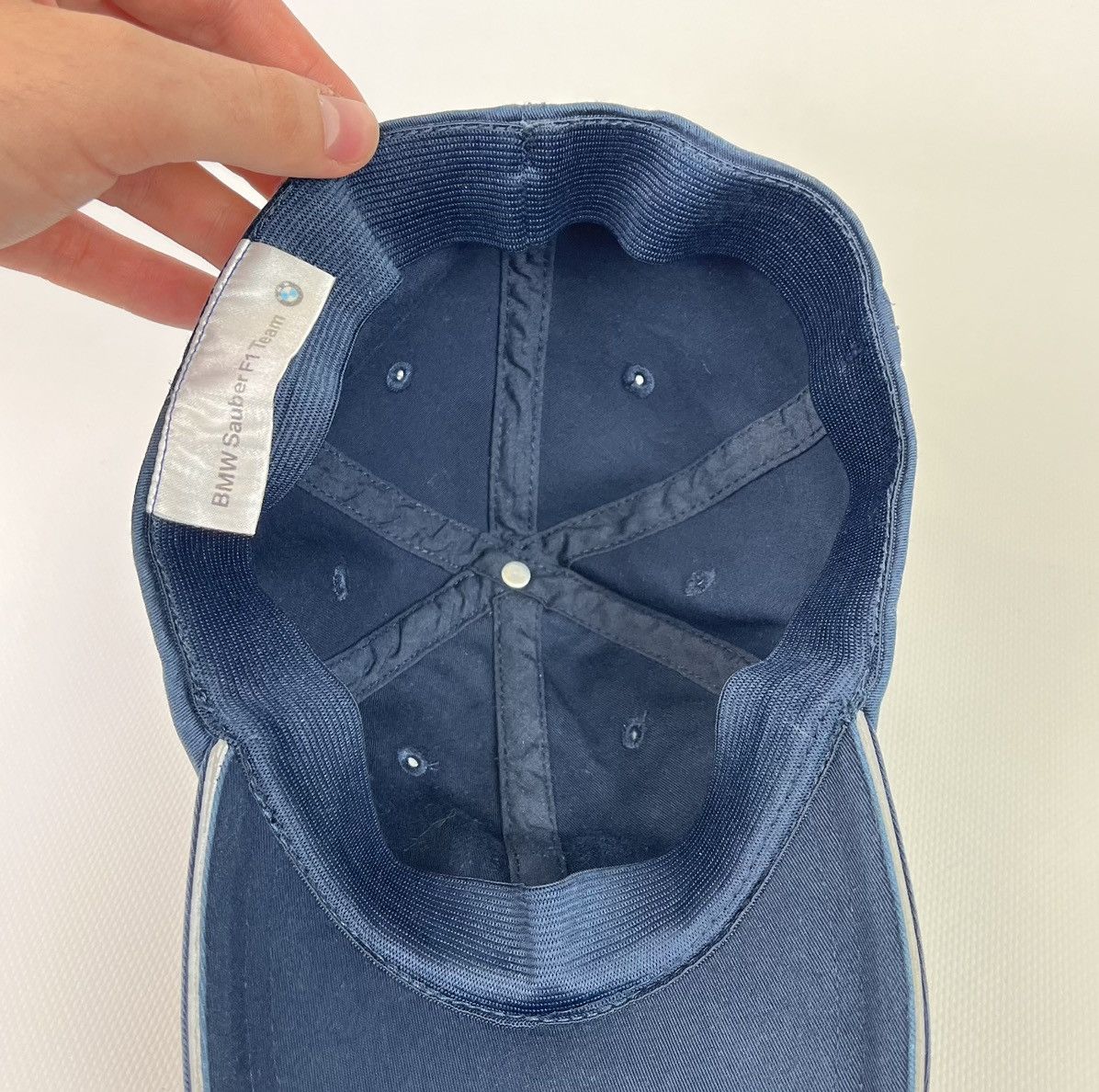 BMW 2009 BMW Sauber F1 Team Racing Sport Top Hat Cap Blue Motor Size ONE SIZE - 15 Thumbnail