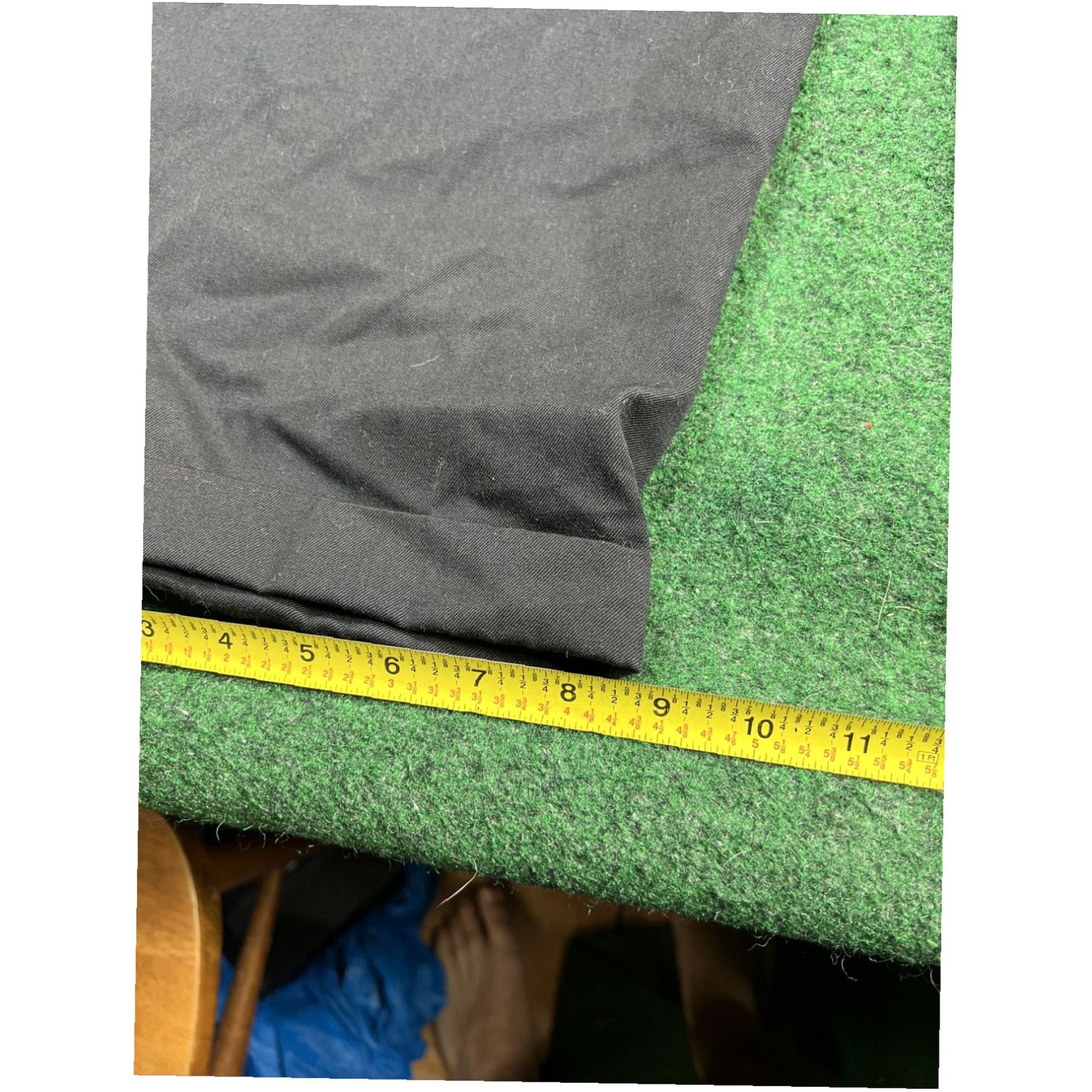 Joseph Joseph & Feiss International Slacks Pants Men's Size 40 x 30 Black Pleated Cuffs Size US 39 - 6 Thumbnail