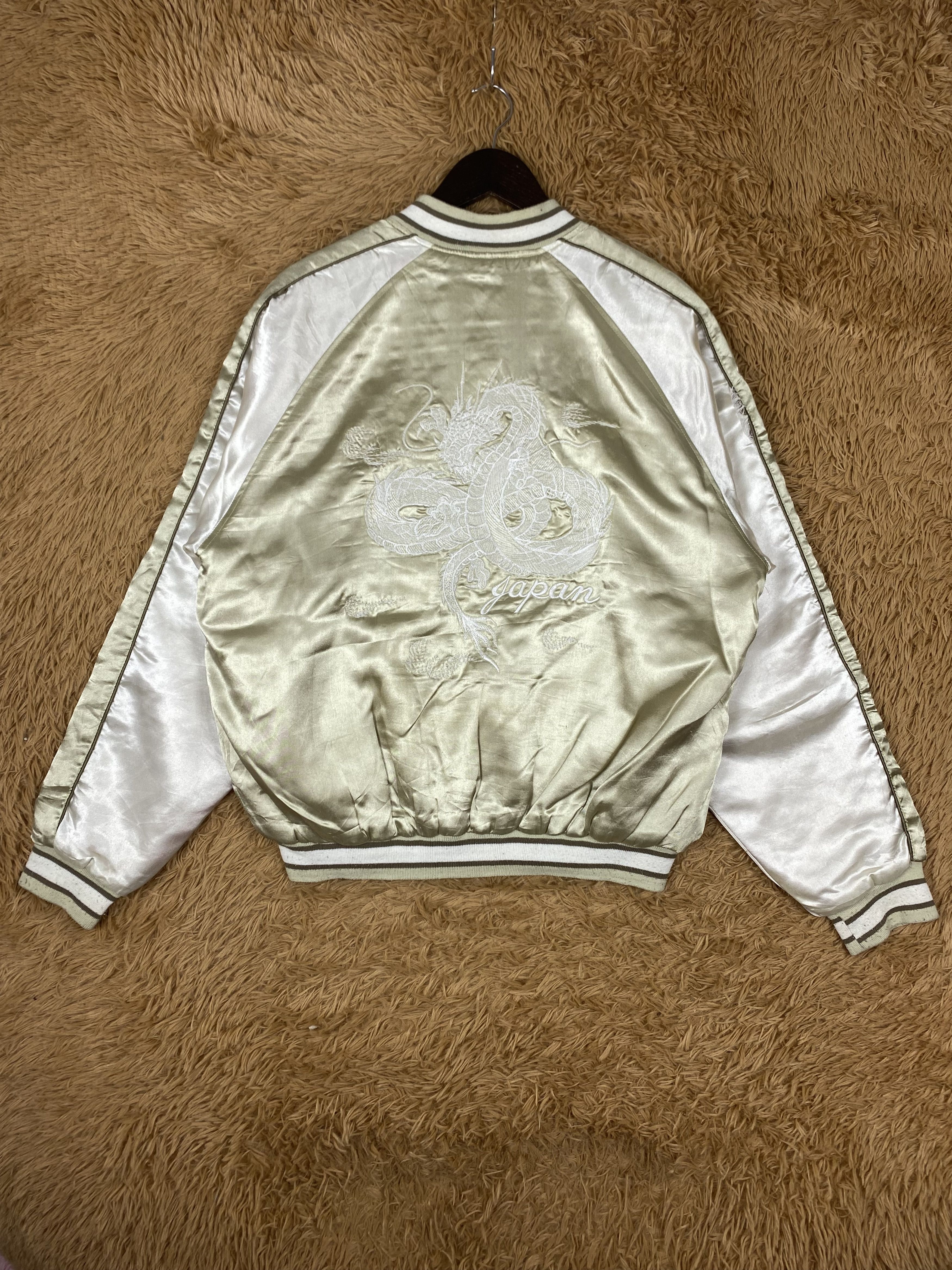 Japanese Brand Vintage Sukajan Dragon Varsity Jacket DJ0379 Size US L / EU 52-54 / 3 - 1 Thumbnail