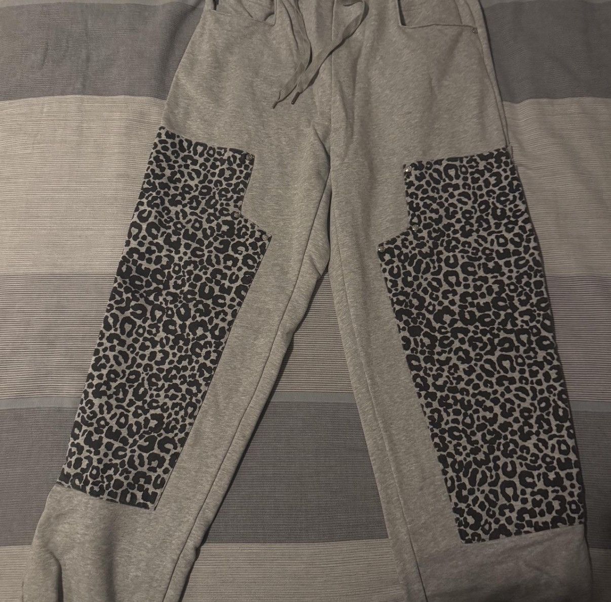 JNCO Star team black leopard print brand new zero flaws Size US 34 / EU 50 - 1 Thumbnail