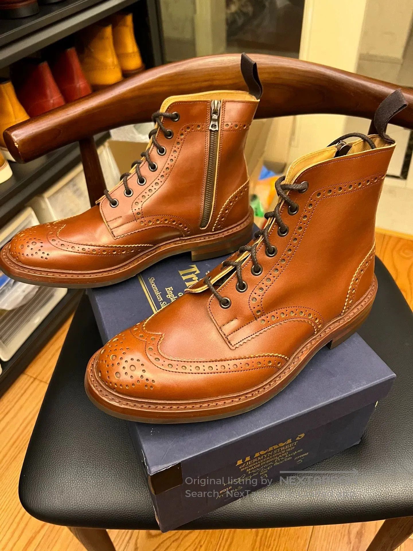 Tricker's Tricker's Stow Marron Sophnet Collab Boots. Size US 10.5 / EU 43-44 - 1 Thumbnail