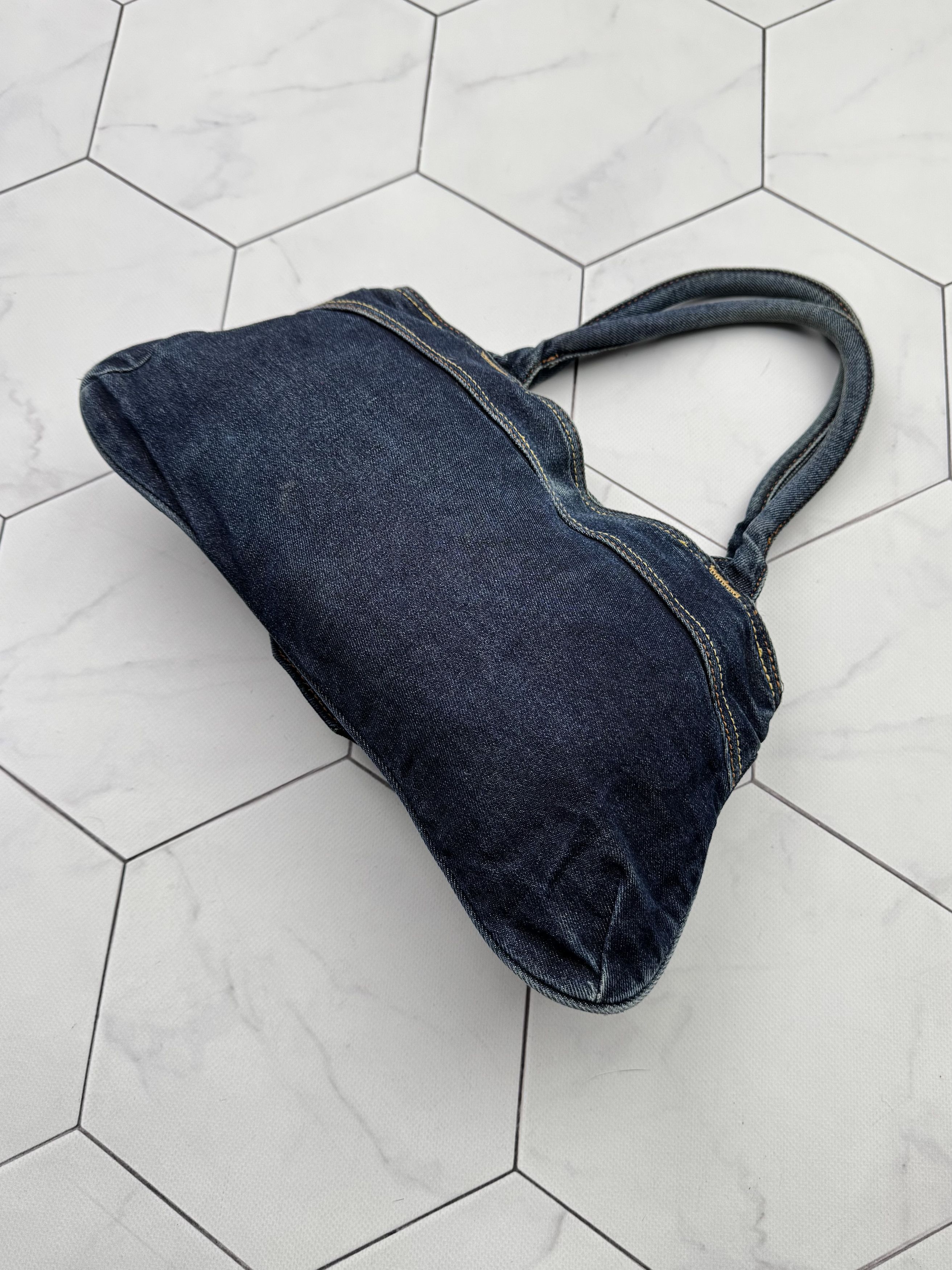 Miss Sixty Killah by Miss Sixty Vintage Denim Handle Bag (B84) Size ONE SIZE - 4 Thumbnail