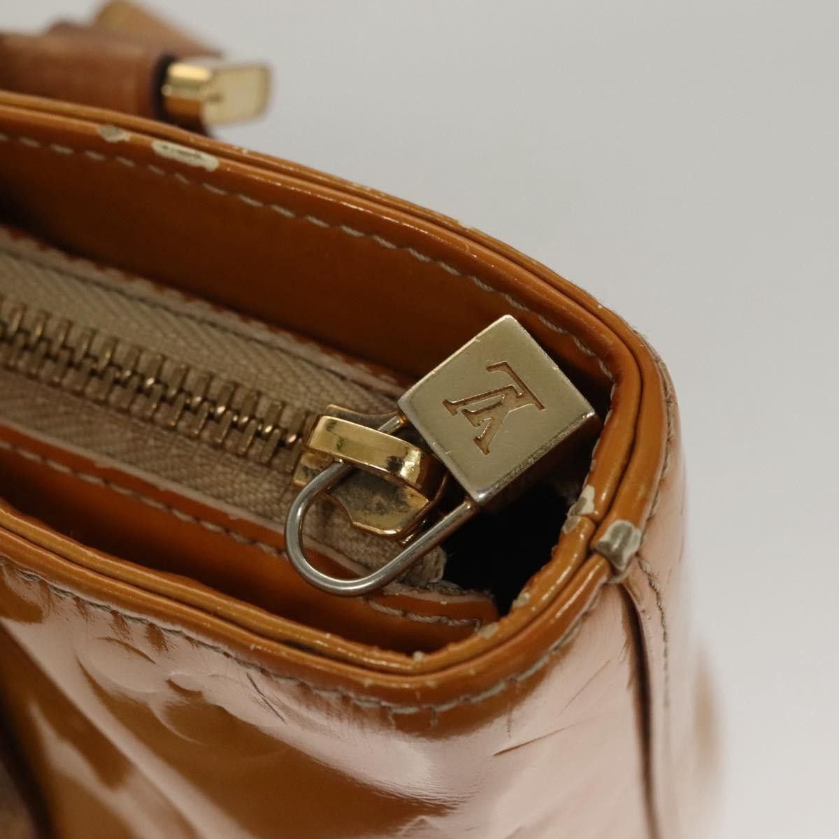 Louis Vuitton LOUIS VUITTON Monogram Vernis Houston Hand Bag Jaune M91121 Size ONE SIZE - 9 Thumbnail