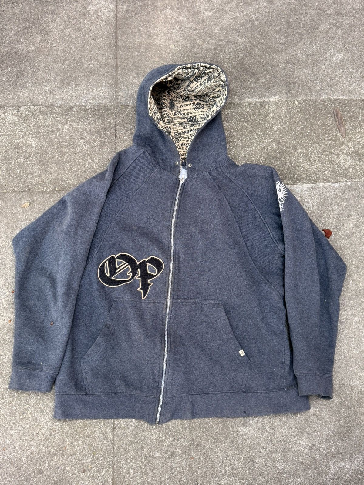 Japanese Brand OP International Board Riding Hoodie Big SpellOut Size US L / EU 52-54 / 3 - 1 Thumbnail