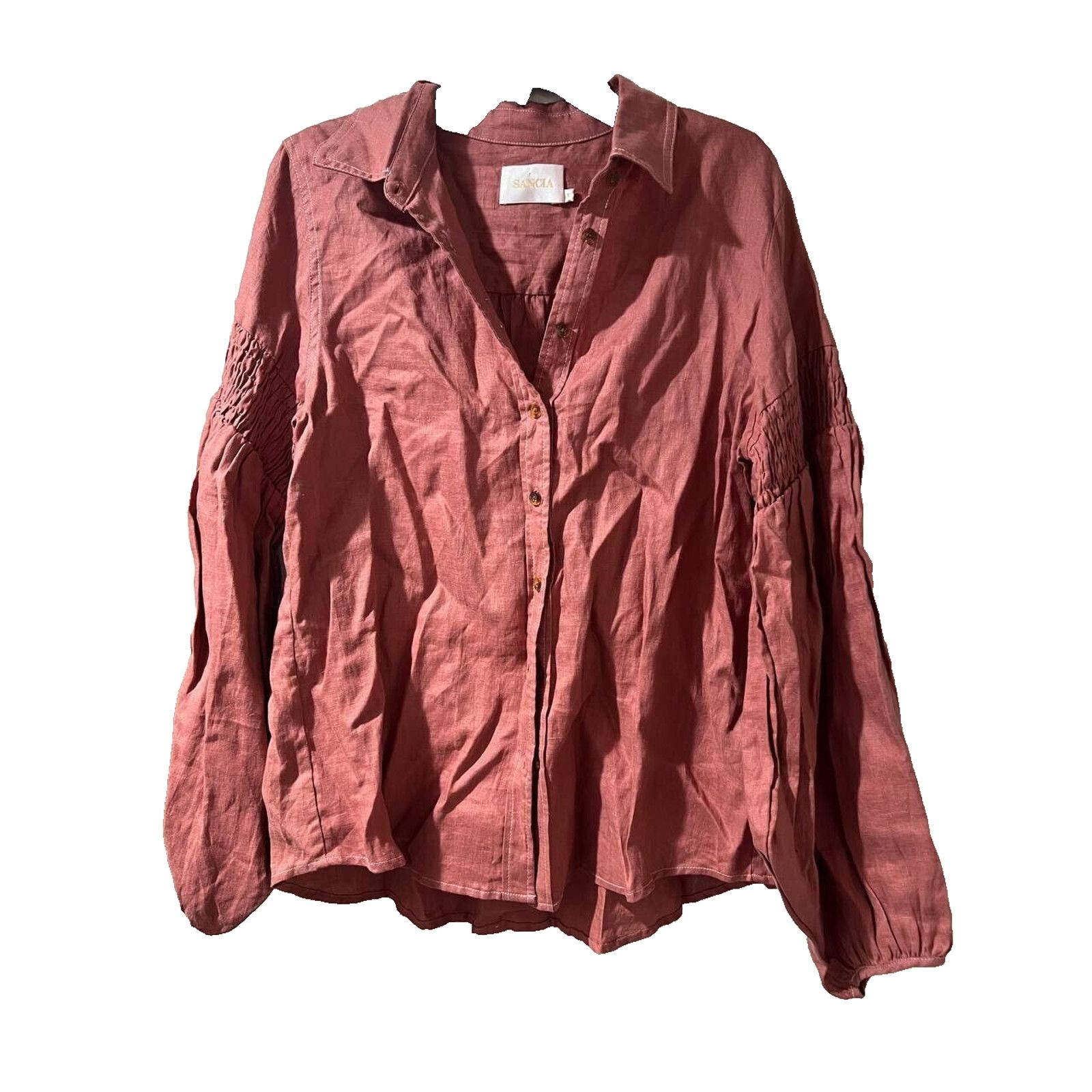 & Other Stories SANCIA Women THE LUCIE SHIRT linen Blouse Button L A000078 Size L / US 10 / IT 46 - 5 Thumbnail