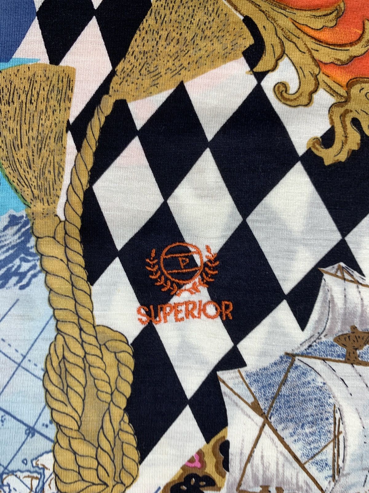 Japanese Brand 1990s Superior Golf Vintage Art Graphic Checkered Polo Shirt Size L / US 10 / IT 46 - 5 Thumbnail