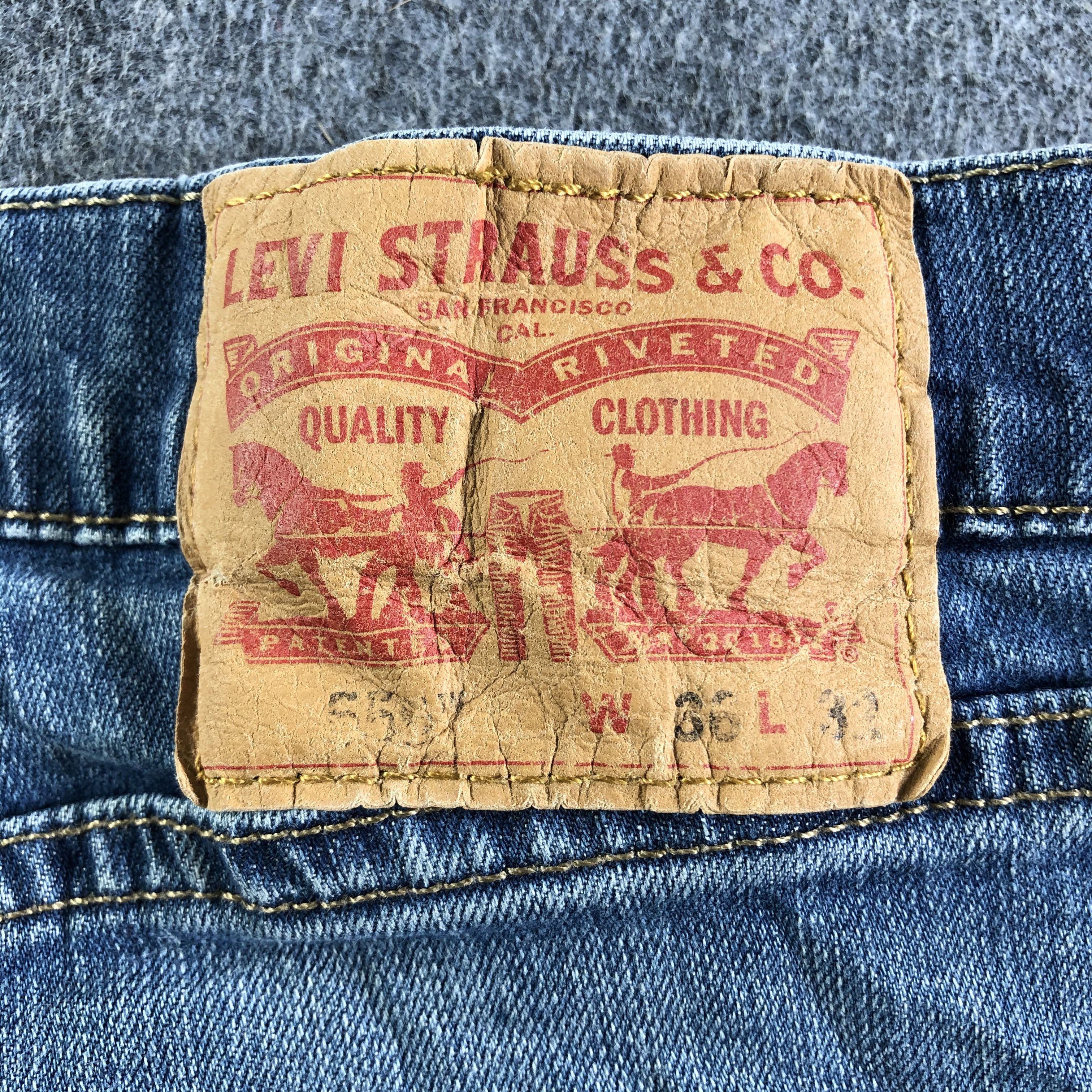 Levi's Vintage Blue Wash Levis 559 Jeans-J4199 Size US 36 / EU 52 - 5 Thumbnail