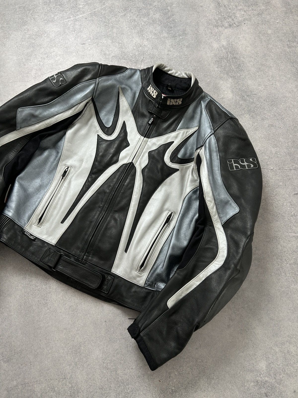 Genuine Leather Vintage Ixs Moto Crazy Y2k leather jacket mens Size US XL / EU 56 / 4 - 4 Thumbnail