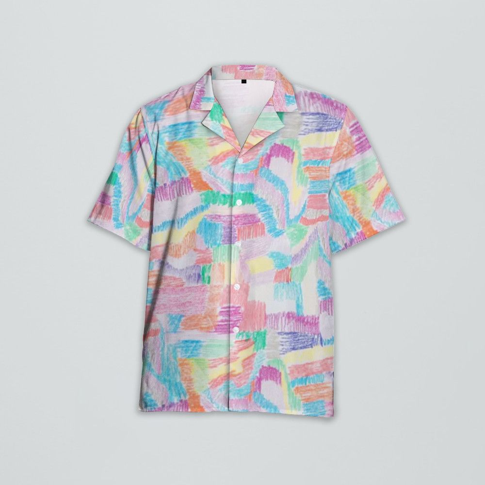 Designer Abstract-Print Shirt – Contemporary Expression in Menswear Size US M / EU 48-50 / 2 - 3 Thumbnail