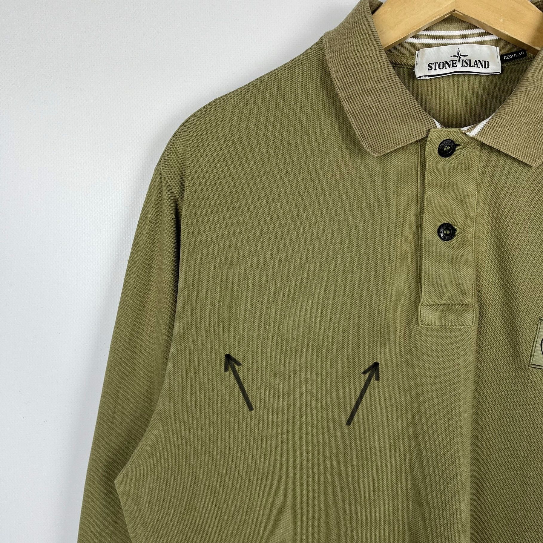 Stone Island Stone Island Patch Program Long Sleeve Polo Shirt Size US L / EU 52-54 / 3 - 13 Thumbnail