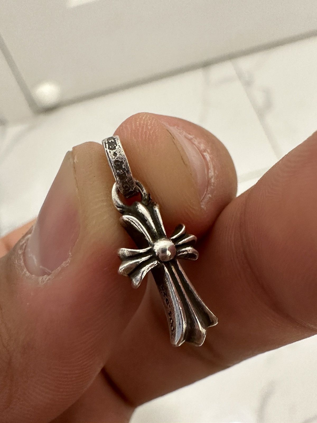 CHROME HEARTS BABY FAT EARRING 18K PAVE DIAMOND クロムハーツ