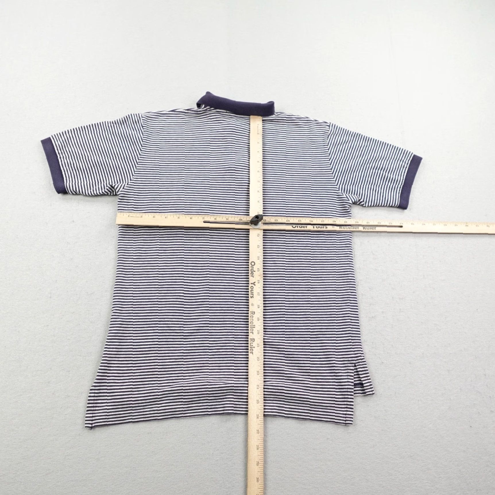 Polo Ralph Lauren VINTAGE Polo Ralph Lauren Blue Striped Polo Shirt Mens Medium Collared Regular Fit Size US M / EU 48-50 / 2 - 4 Thumbnail