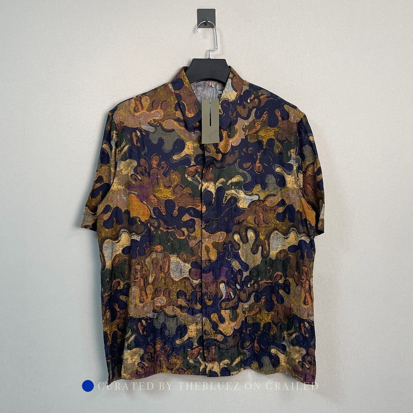 Dior Multicolor Silk Blend Button-Up Shirt Size US L / EU 52-54 / 3 - 1 Thumbnail
