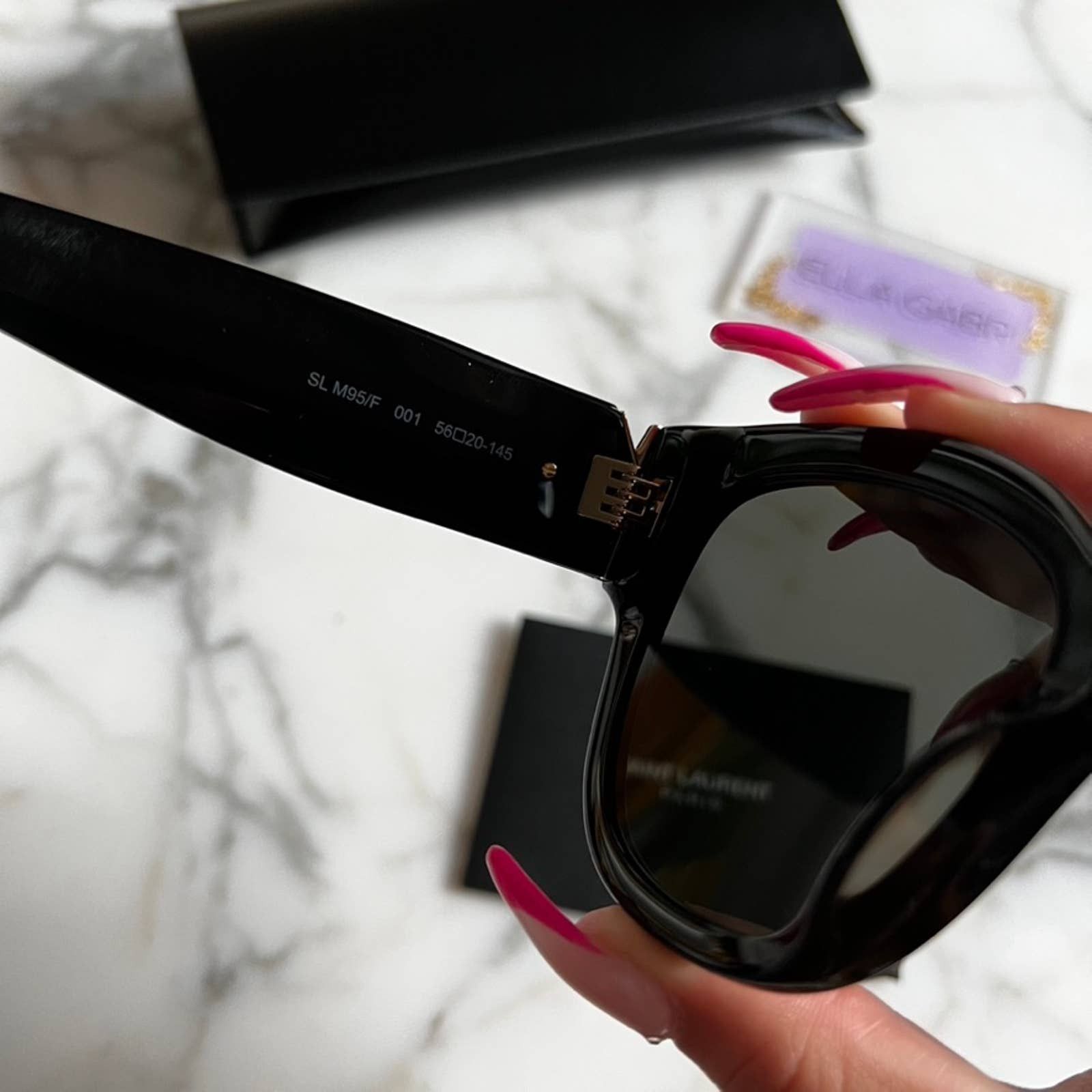 Saint Laurent Paris NEW SAINT LAURENT SLM95/F Black Gold