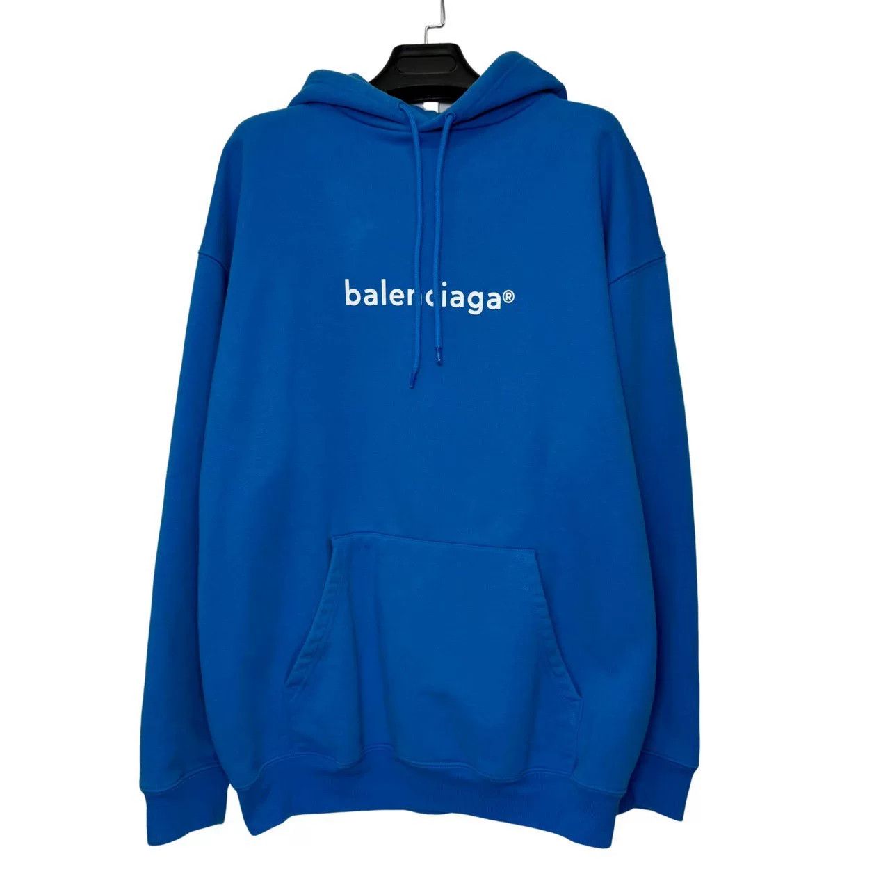 Adidas × Balenciaga Balenciaga x Adidas Blue Logo Hoodie | Grailed