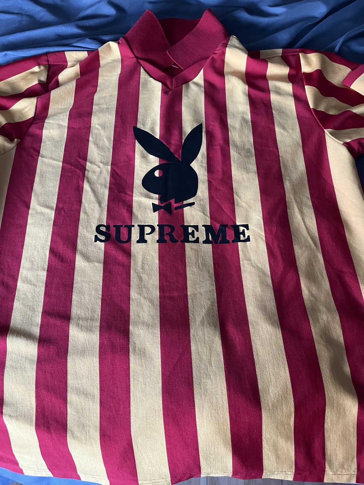 Playboy × Supreme Supreme x Playboy Collab Soccer Jersey XL Size US XL / EU 56 / 4 - 1 Thumbnail