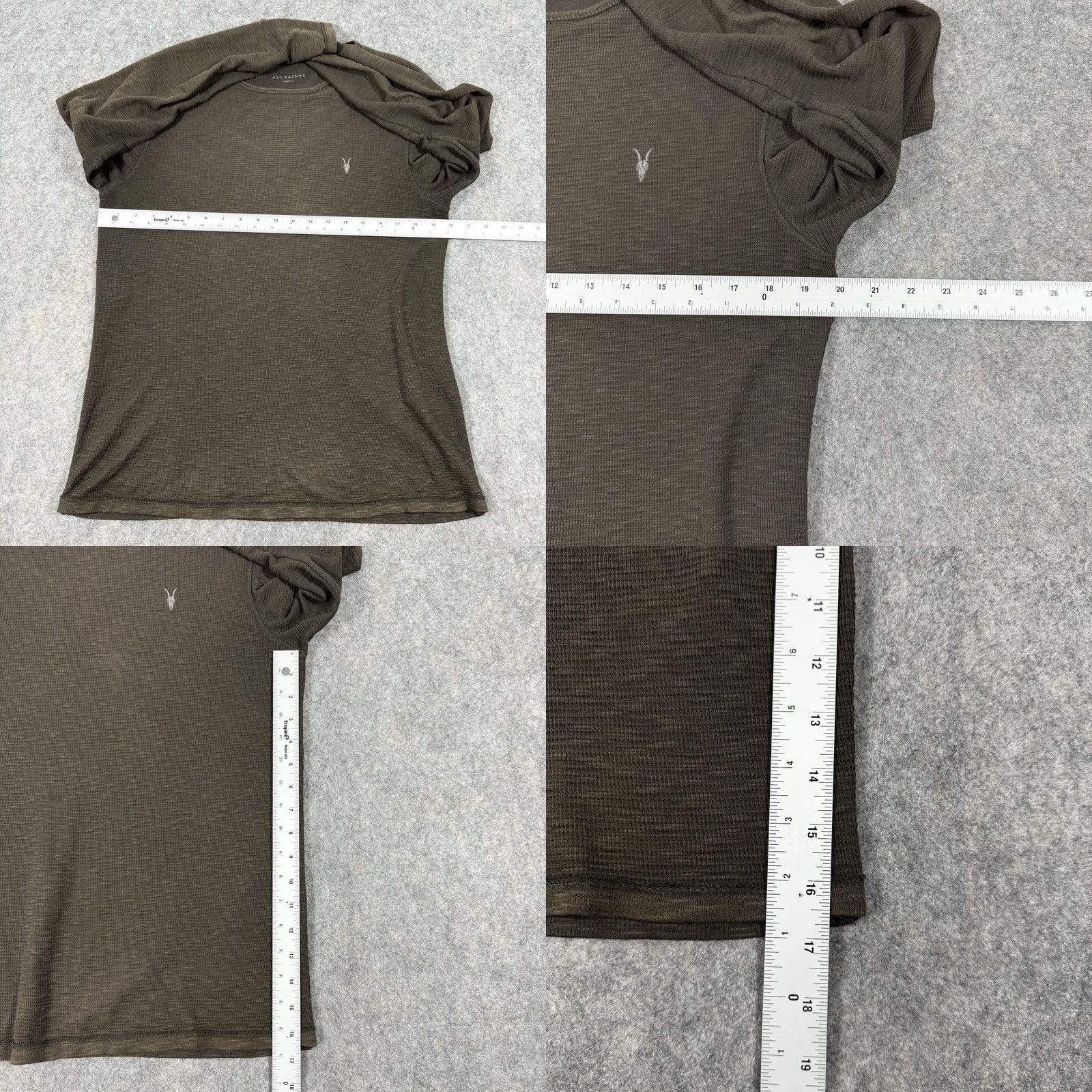 Allsaints AllSaints Sweatshirt Crew Neck Long Sleeve Textured XS Green Mens XS Green Long Sleeve Crew Neck Textured Sweatshirt AllSaints Men XS Green Size US XS / EU 42 / 0 - 8 Thumbnail