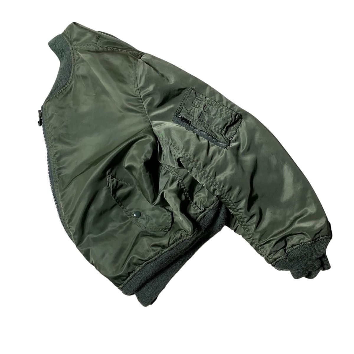 20471120 Vintage 90s Bomber Flying Jacket Ma-1 Usa Lgb Goa Style Size US M / EU 48-50 / 2 - 6 Thumbnail