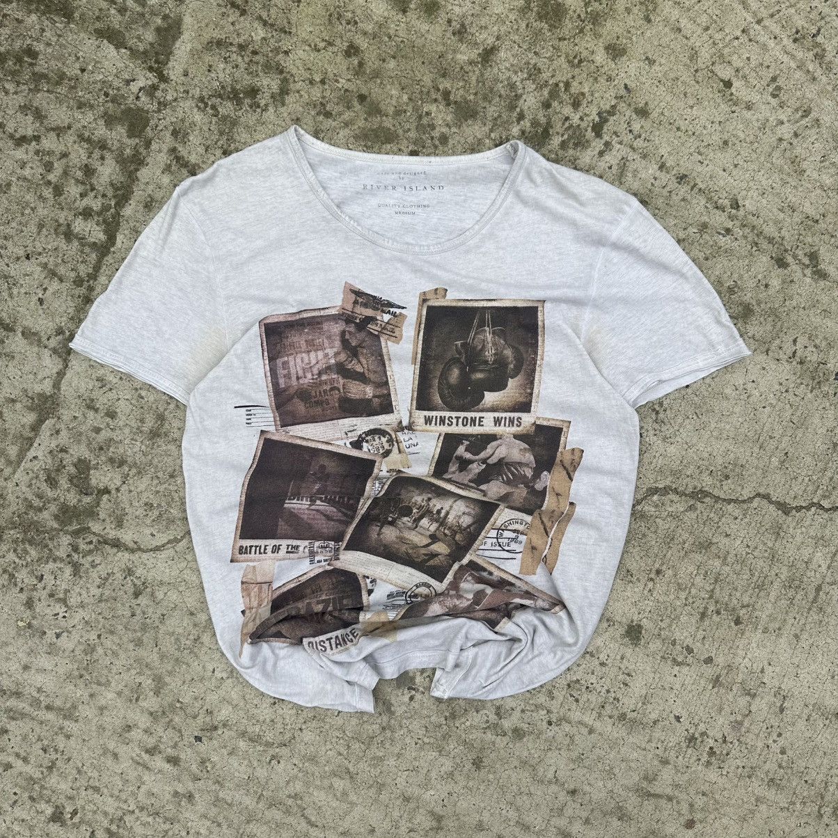 River Island Vintage River Island T-shirts Big Logo Box Logo Y2K Size M Size US M / EU 48-50 / 2 - 1 Thumbnail