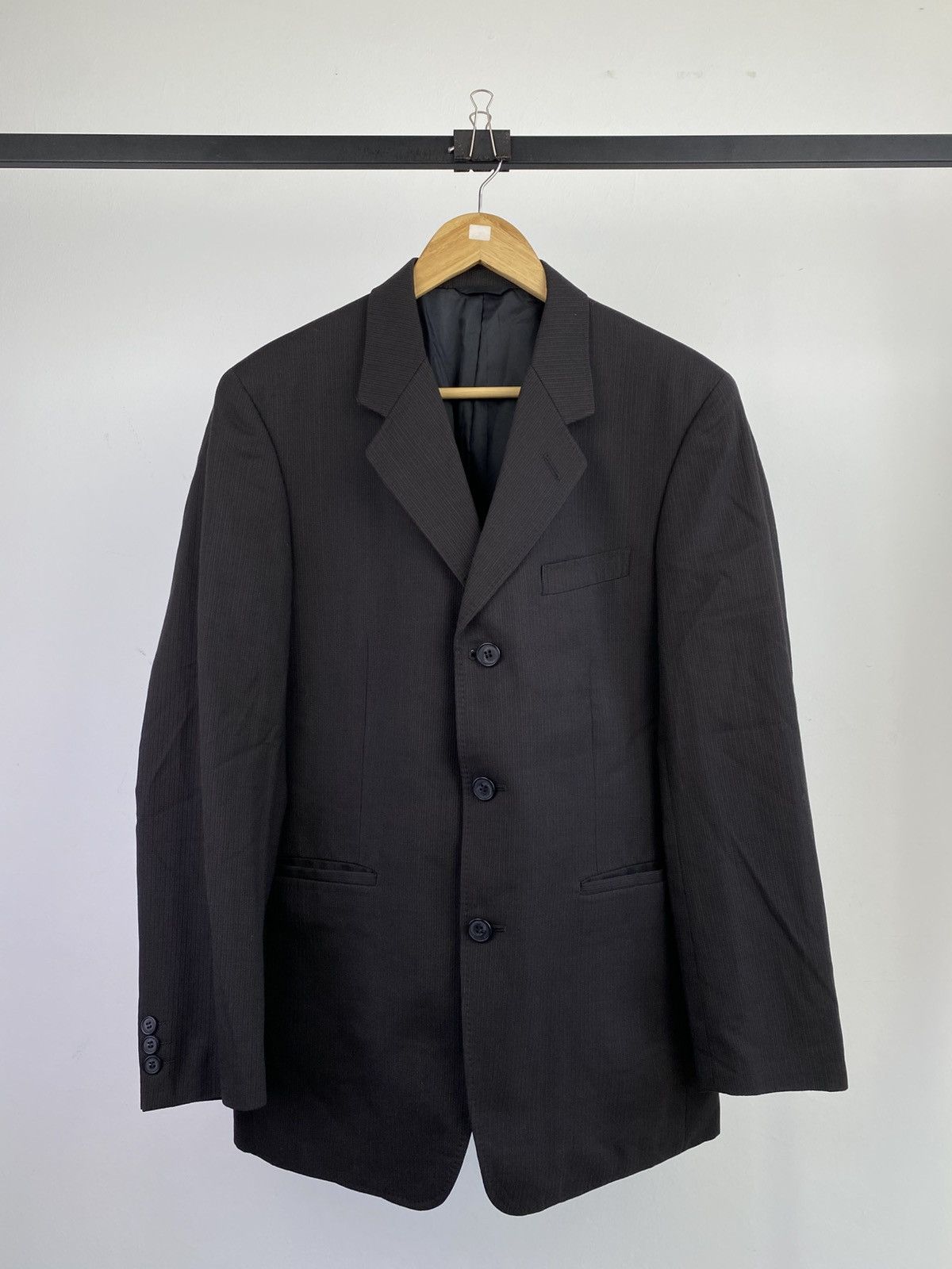 Yohji Yamamoto Vintage 90's Yohji Yamamoto Durban Pinstripe Blazer Jacket Size US M / EU 48-50 / 2 - 1 Thumbnail