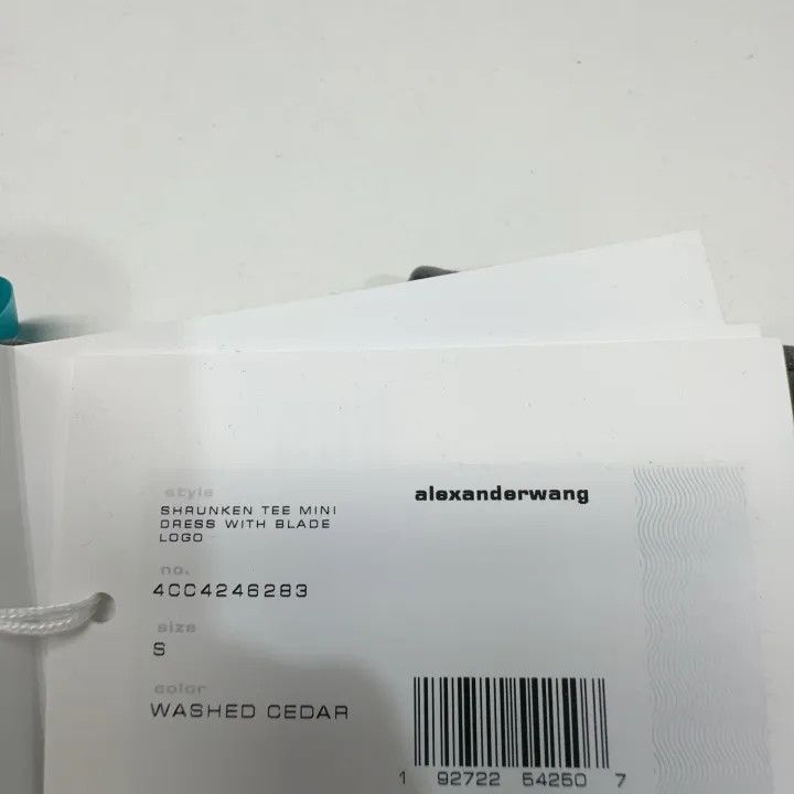 Alexander Wang Alexander Wang Gray Logo Mini Casual Dress - Size S / US 4 / IT 40 - 5 Thumbnail