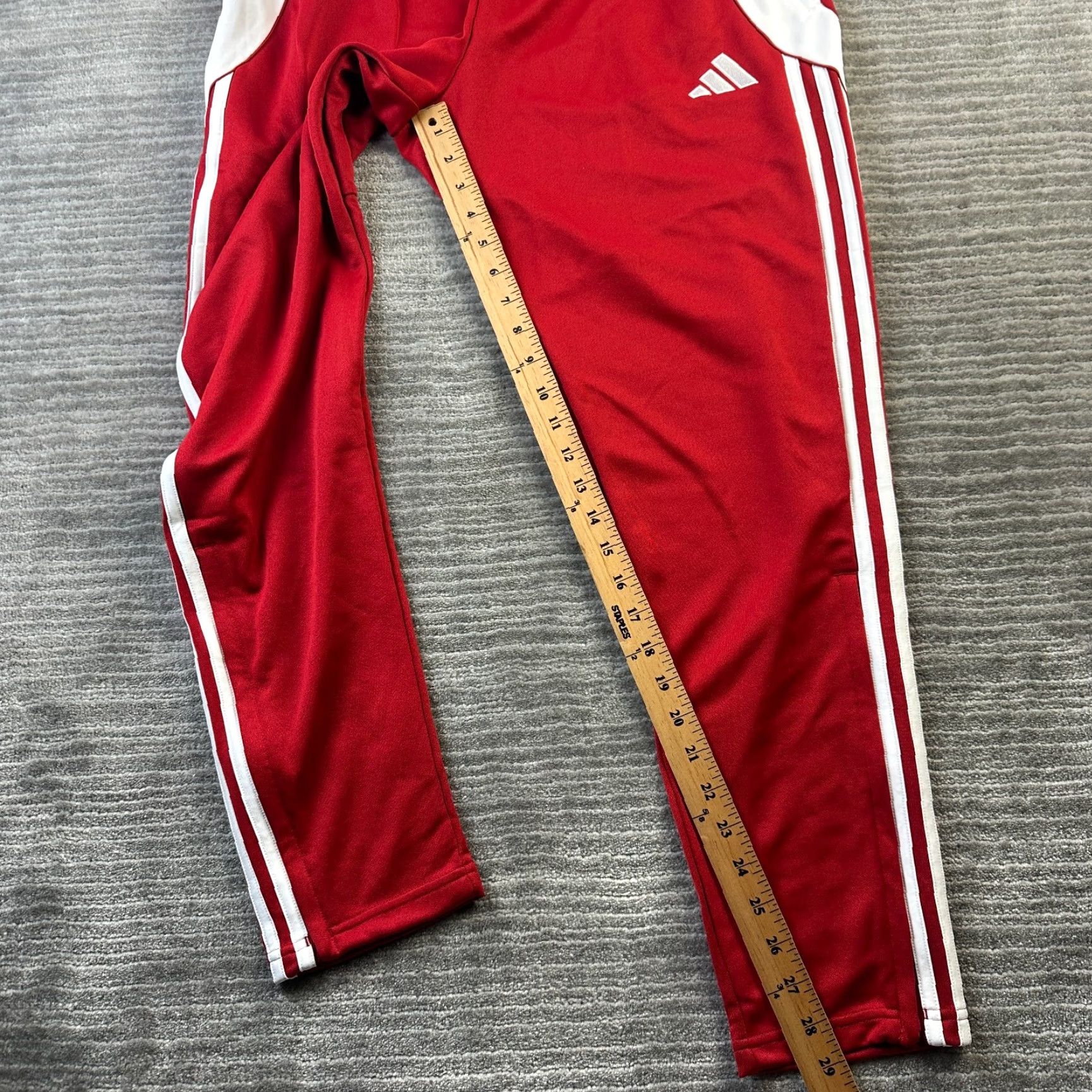 Adidas Adidas Pants Mens Large Red Tiro 24 Jogger Tapered Track Soccer Regular Fit (Inseam 29) Size US 33 - 7 Thumbnail