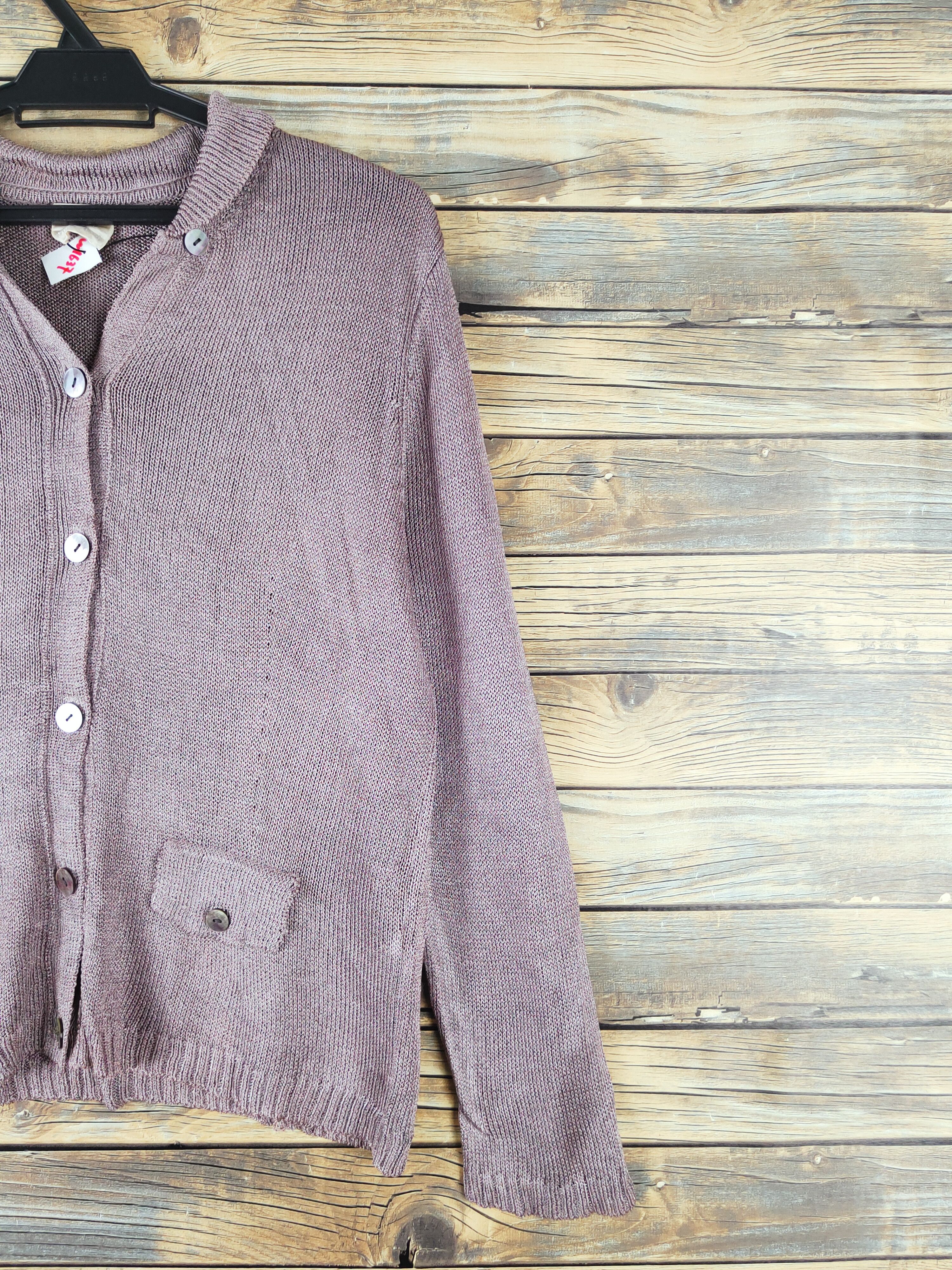 Vintage Macos Purple Knitwear Cardigan #W1637 Size M / US 6-8 / IT 42-44 - 5 Thumbnail